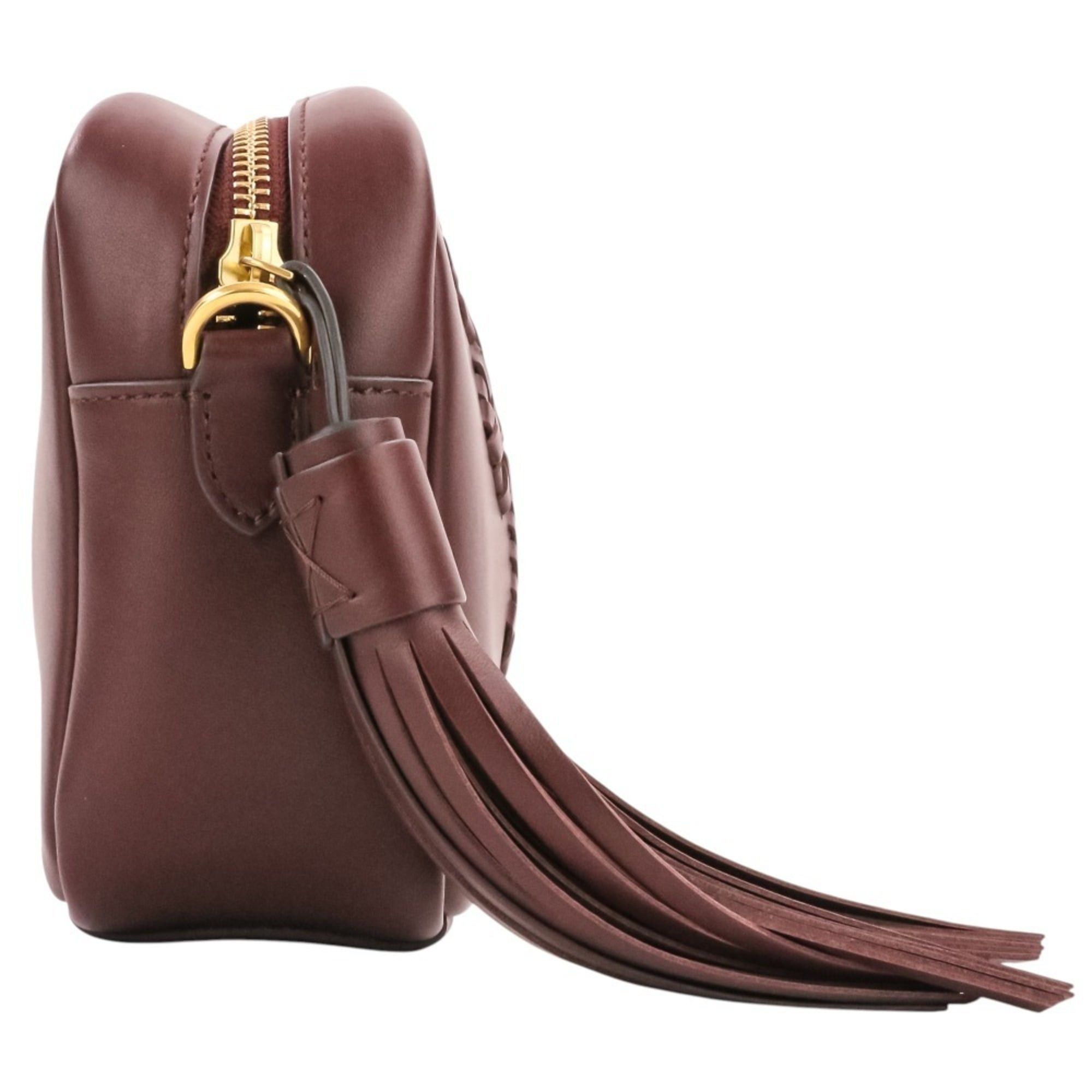 Anya Hindmarch ANYA HINDMARCH THE NEESON TASSEL Crossbody Shoulder Bag 5050925137409 CLARET (Bordeaux) - Women's Size ONE SIZE - 3 Thumbnail