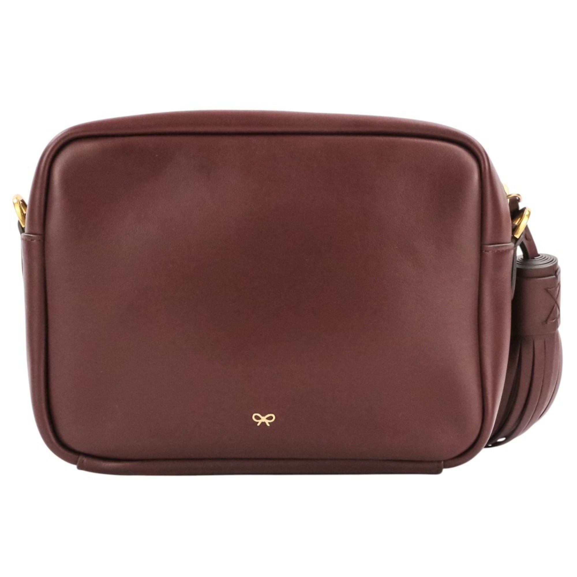 Anya Hindmarch ANYA HINDMARCH THE NEESON TASSEL Crossbody Shoulder Bag 5050925137409 CLARET (Bordeaux) - Women's Size ONE SIZE - 2 Thumbnail
