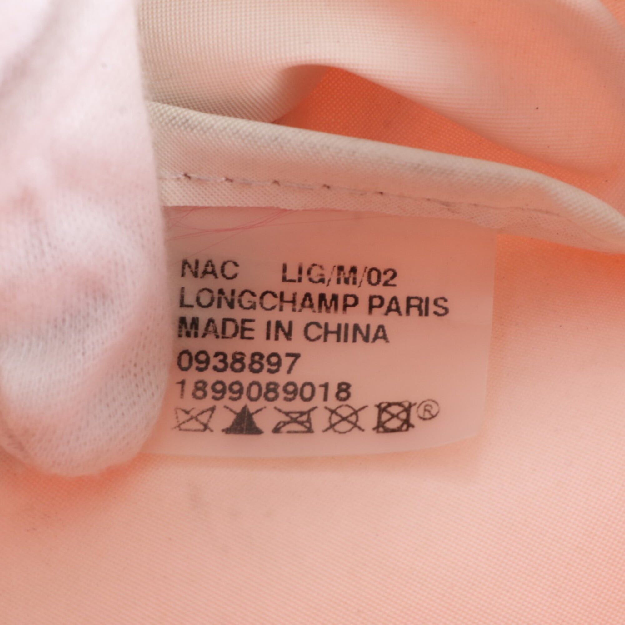 Longchamp Longchamp Le Pliage Leather Nylon Tote Bag Shoulder Pink Women's Size ONE SIZE - 7 Thumbnail