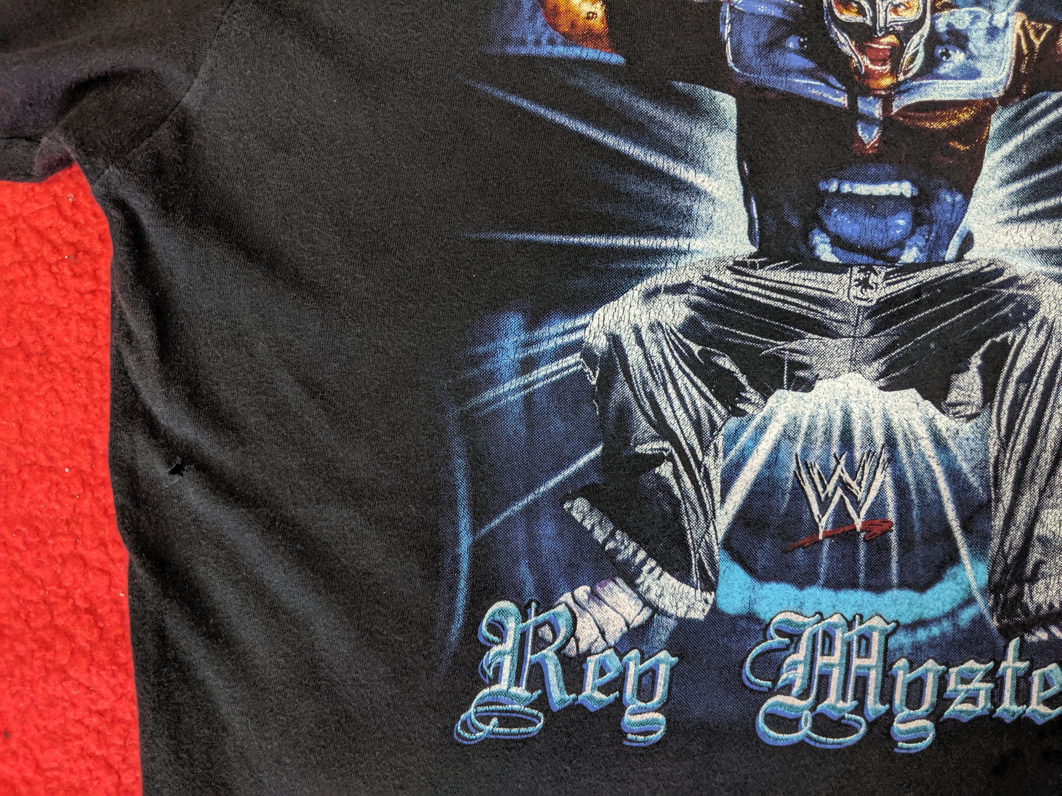 Vintage × WWE × WWF Vintage 90s WWF/WWE rey mysterio big print bothside Size US M / EU 48-50 / 2 - 5 Thumbnail