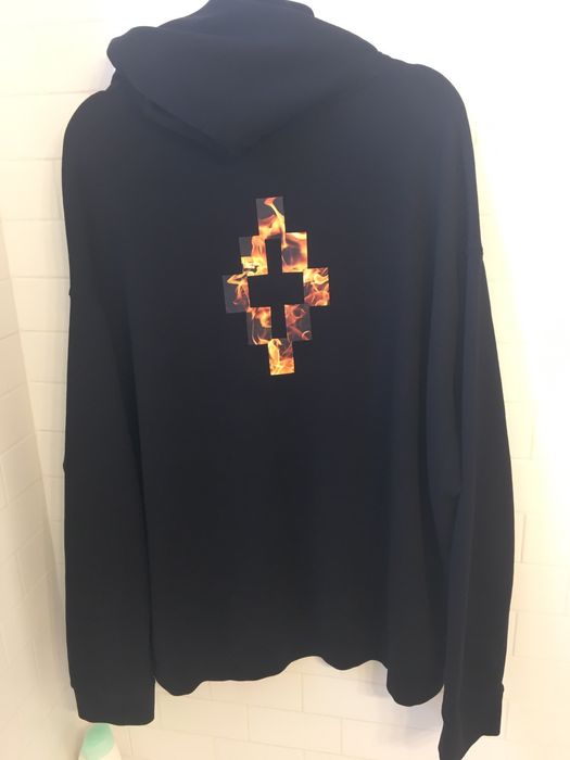 Marcelo burlon outlet fire cross hoodie