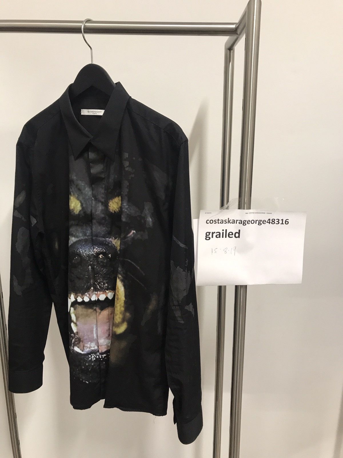 Givenchy Givenchy shirt Rottweiler 43 dog Size US XL / EU 56 / 4 - 4 Preview