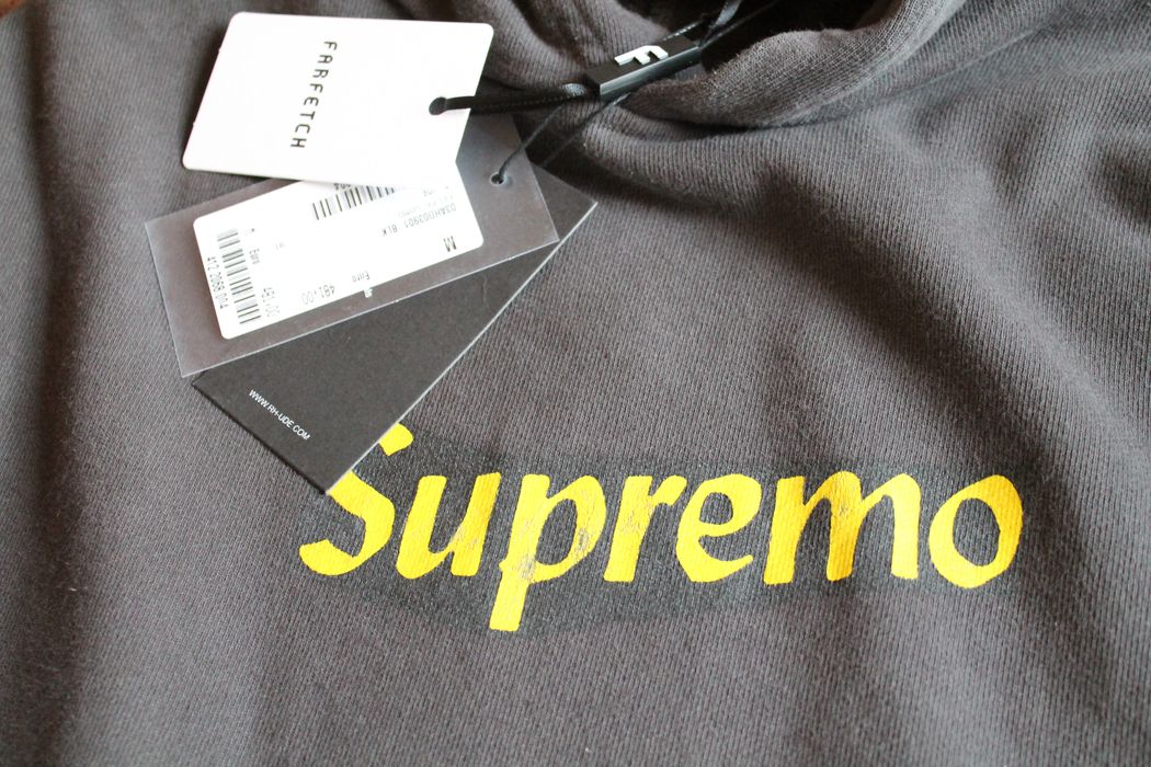 Rhude best sale supremo hoodie