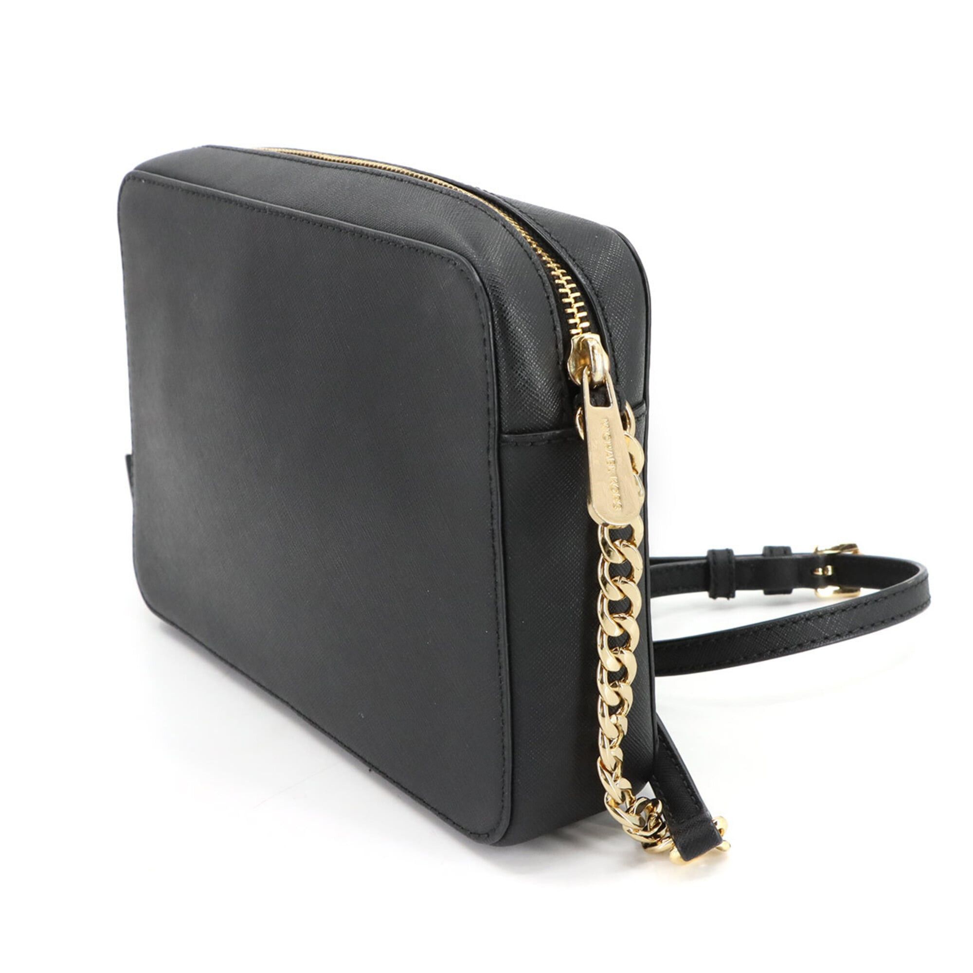 Michael Kors Michael Kors Jet Set LG EW Shoulder Handbag, Leather, Black with Gold Hardware Size ONE SIZE - 2 Thumbnail
