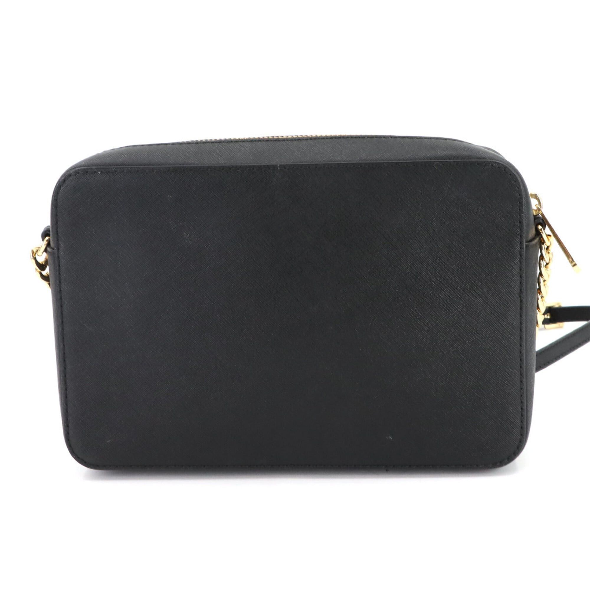 Michael Kors Michael Kors Jet Set LG EW Shoulder Handbag, Leather, Black with Gold Hardware Size ONE SIZE - 3 Thumbnail
