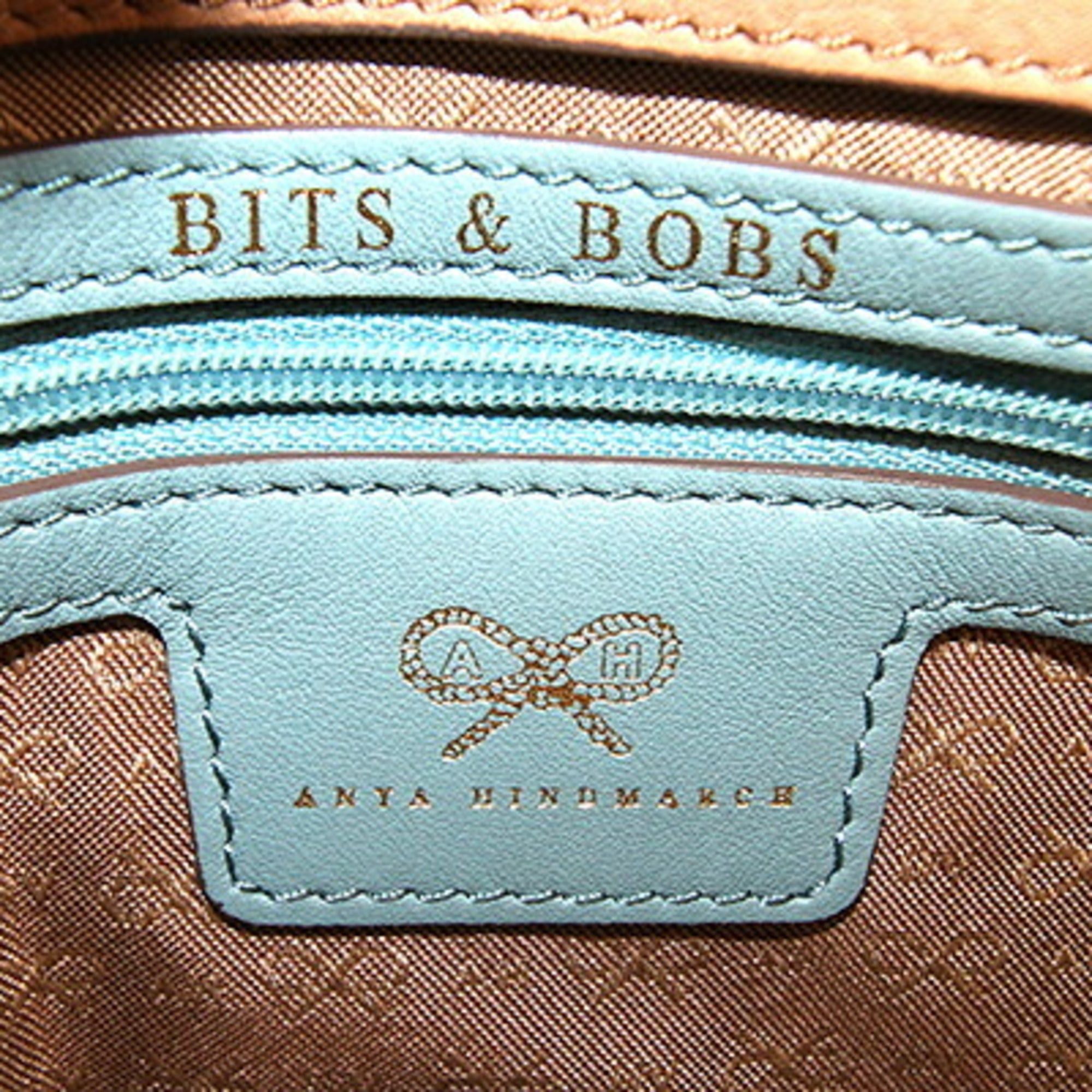 Anya Hindmarch Anya Hindmarch Shoulder Bag, Car Car, Light Blue and Beige Leather, Triple Strap, Crossbody, Bicolor, Women's ANYA HINDMARCH Size ONE SIZE - 5 Thumbnail