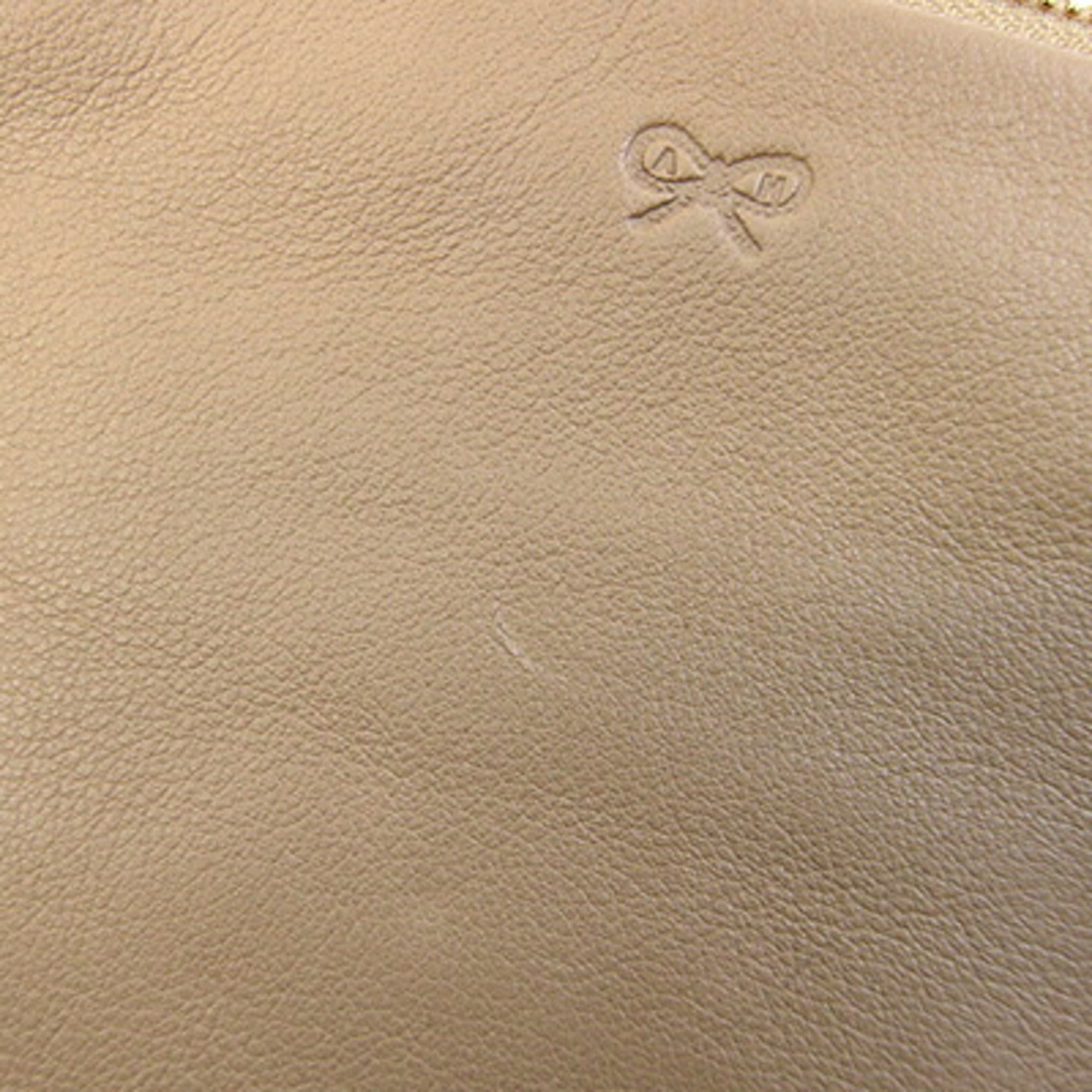 Anya Hindmarch Anya Hindmarch Shoulder Bag, Car Car, Light Blue and Beige Leather, Triple Strap, Crossbody, Bicolor, Women's ANYA HINDMARCH Size ONE SIZE - 10 Thumbnail