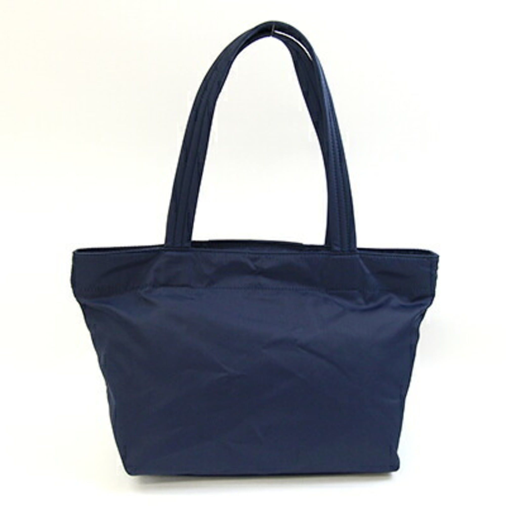 Anya Hindmarch Anya Hindmarch Chubby Wink Tote Bag, Navy Nylon Leather Mini Shoulder Smiley Design, Women's ANYA HINDMARCH Size ONE SIZE - 2 Thumbnail