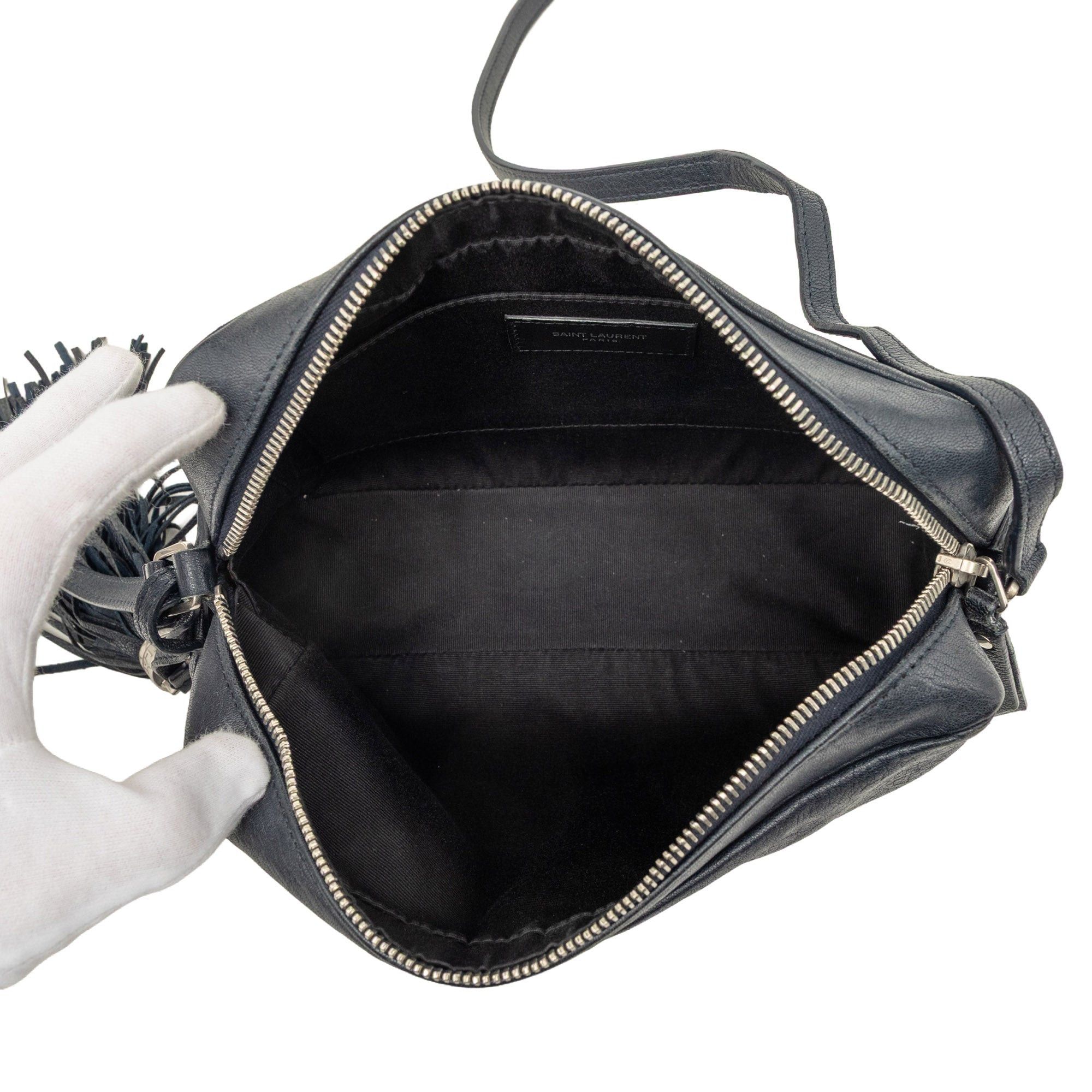 Saint Laurent Paris Lambskin Monogram Lou Camera Bag Size ONE SIZE - 4 Thumbnail