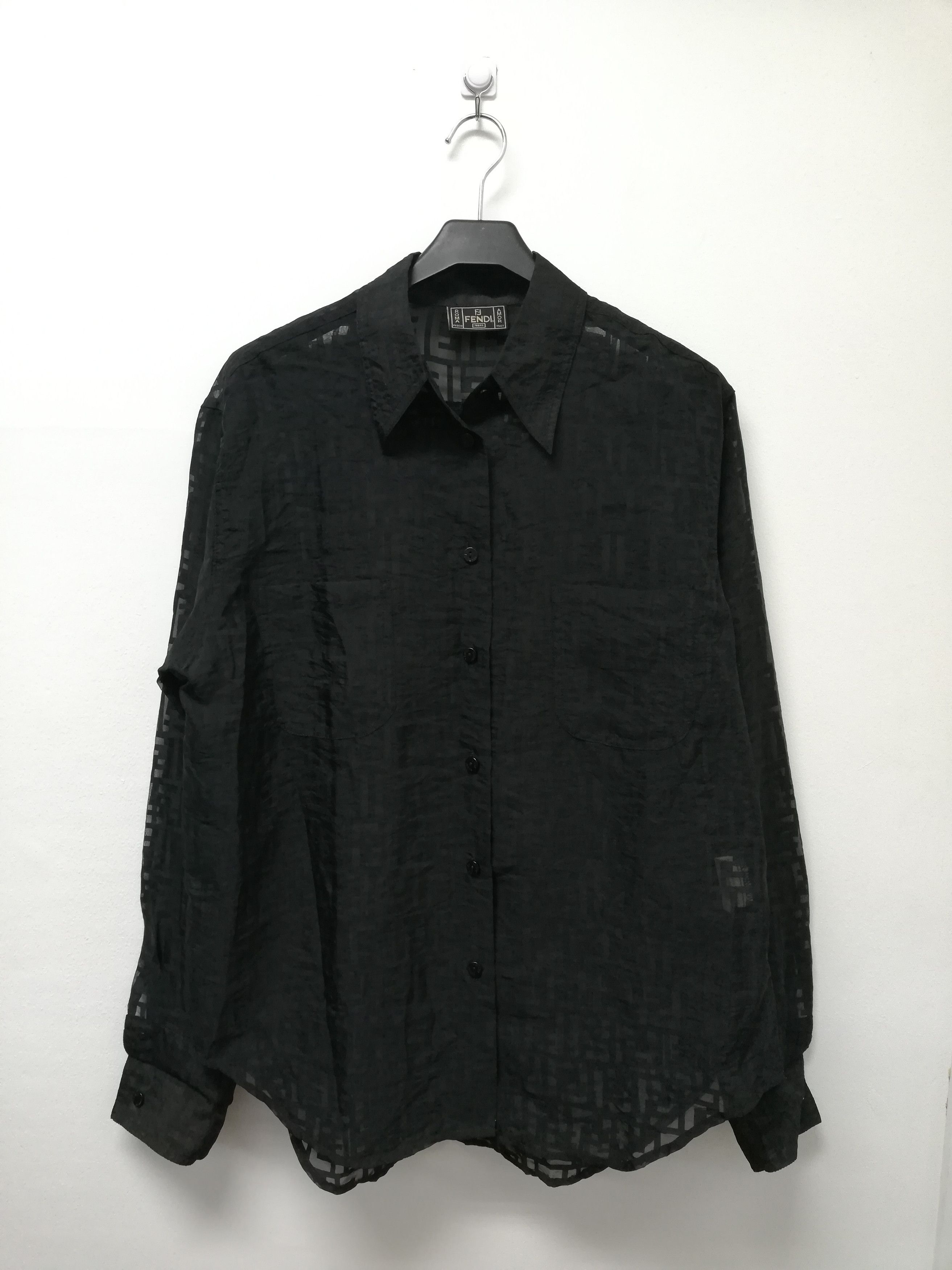 Fendi Fendi Zucca See-Through Shirt Size US M / EU 48-50 / 2 - 2 Thumbnail