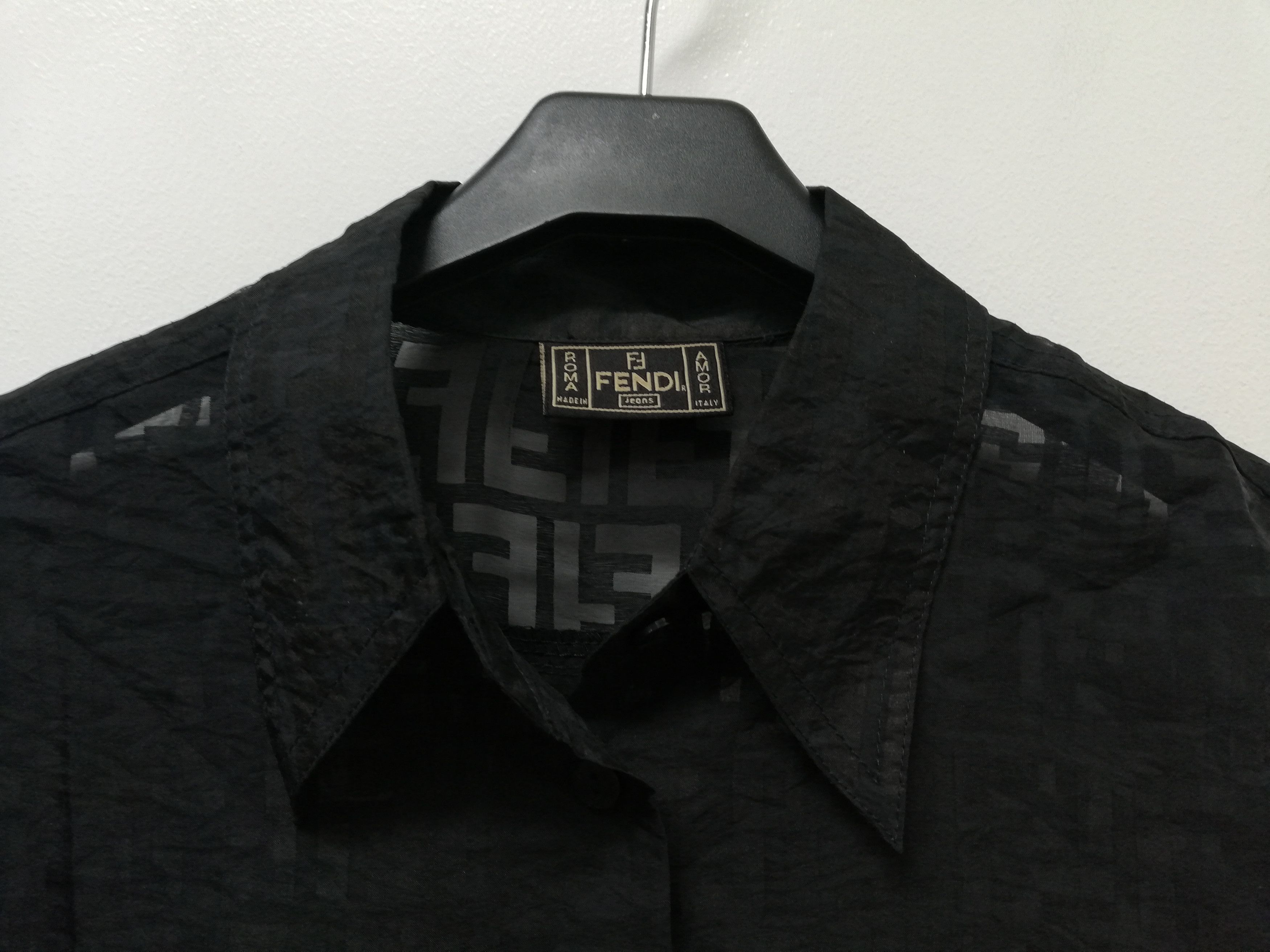 Fendi Fendi Zucca See-Through Shirt Size US M / EU 48-50 / 2 - 6 Thumbnail