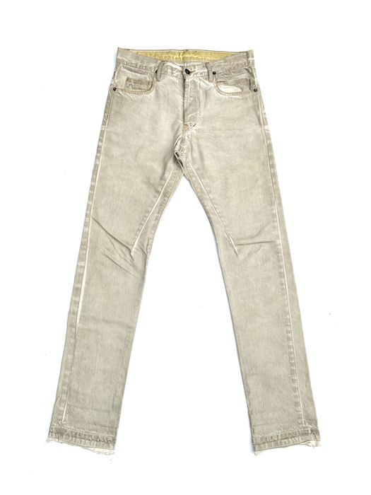 Rick Owens OG Dirty White Denim Jeans | Grailed