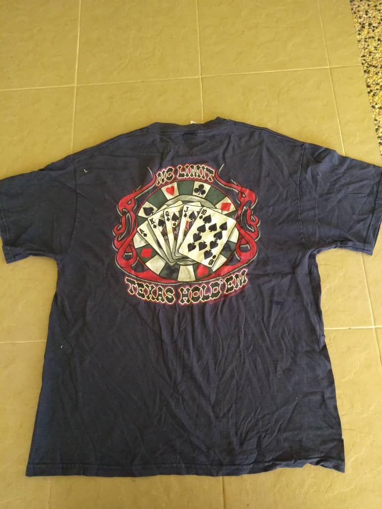 Seditionaries 🔥 2000s Sunfaded Skull Motive Texas Poker Hold Em Size US L / EU 52-54 / 3 - 6 Thumbnail