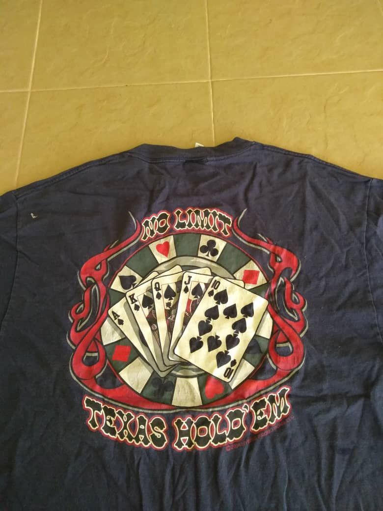 Seditionaries 🔥 2000s Sunfaded Skull Motive Texas Poker Hold Em Size US L / EU 52-54 / 3 - 1 Thumbnail