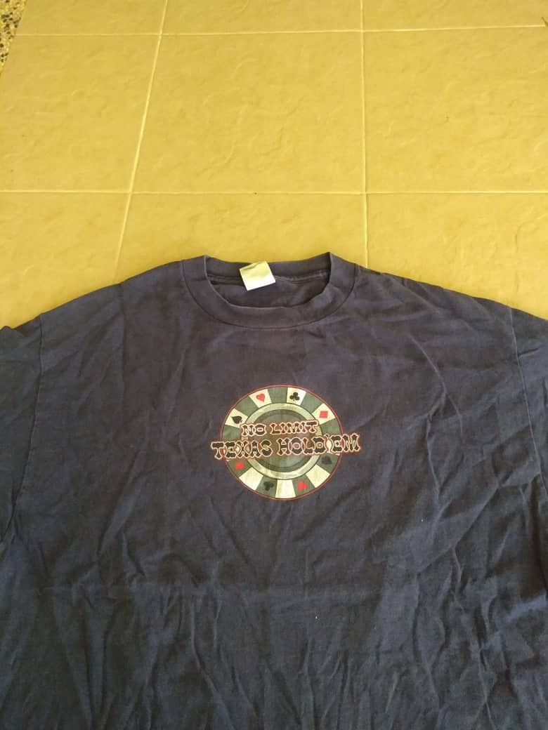 Seditionaries 🔥 2000s Sunfaded Skull Motive Texas Poker Hold Em Size US L / EU 52-54 / 3 - 2 Thumbnail