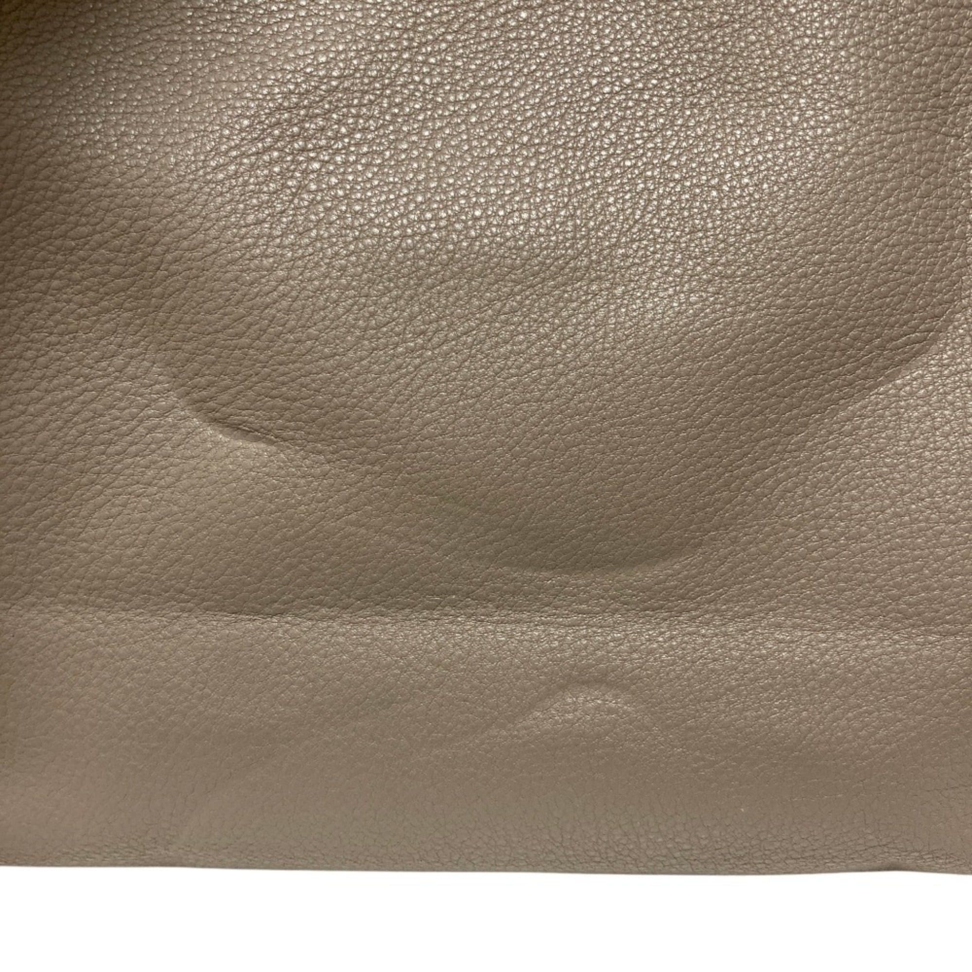 Tory Burch TORY BURCH Leather Horse Tote Bag, Gray, Women's Size ONE SIZE - 13 Thumbnail