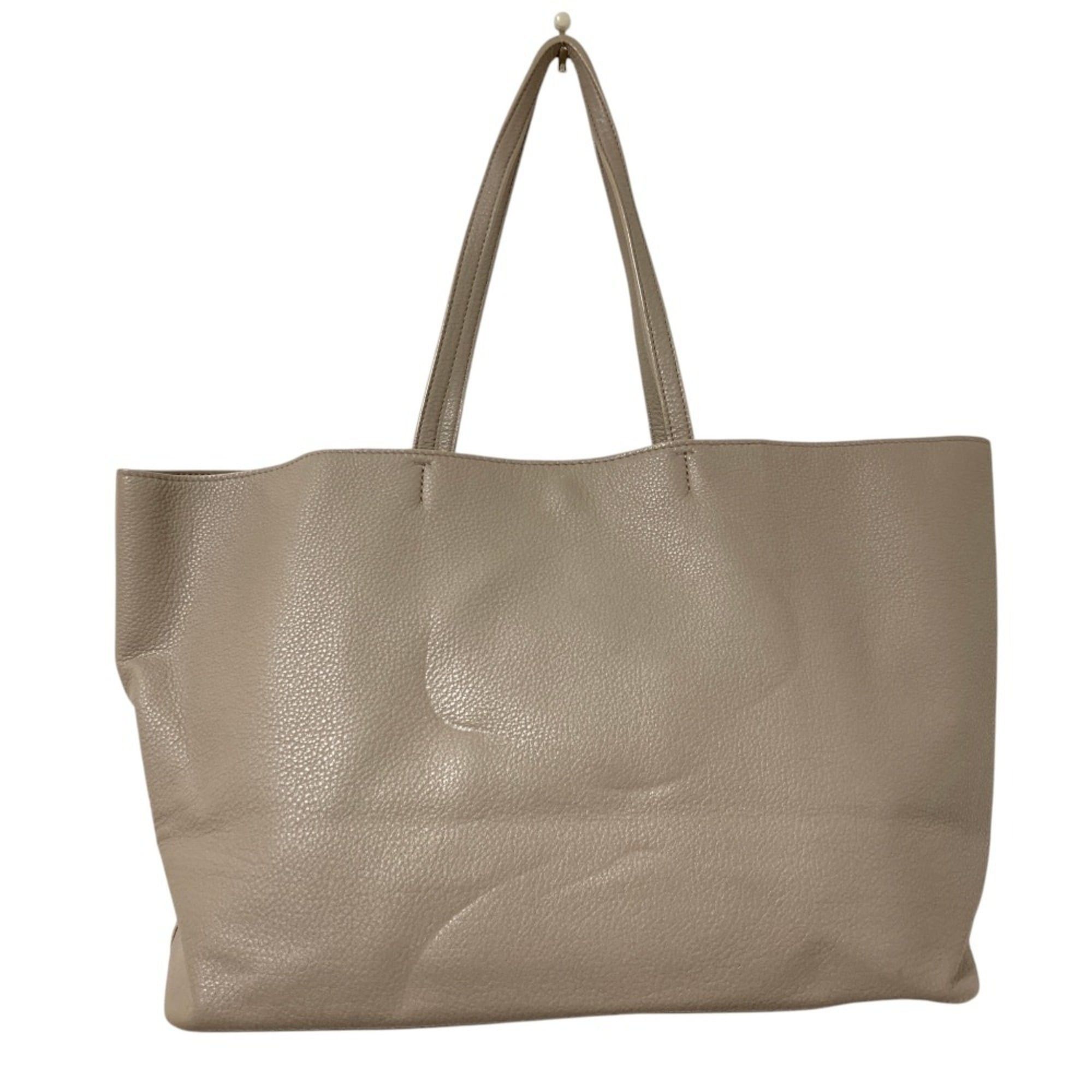 Tory Burch TORY BURCH Leather Horse Tote Bag, Gray, Women's Size ONE SIZE - 2 Thumbnail