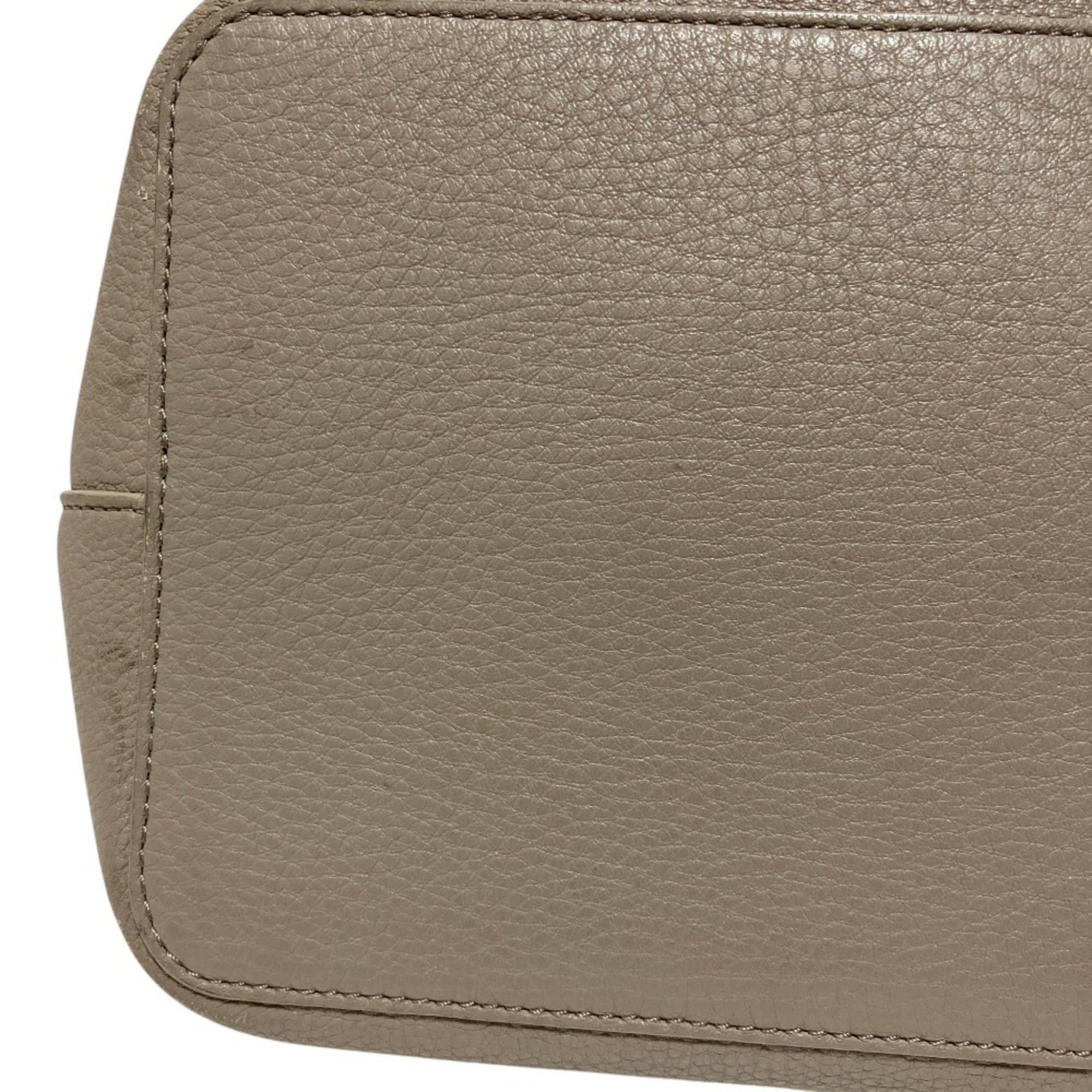 Tory Burch TORY BURCH Leather Horse Tote Bag, Gray, Women's Size ONE SIZE - 9 Thumbnail
