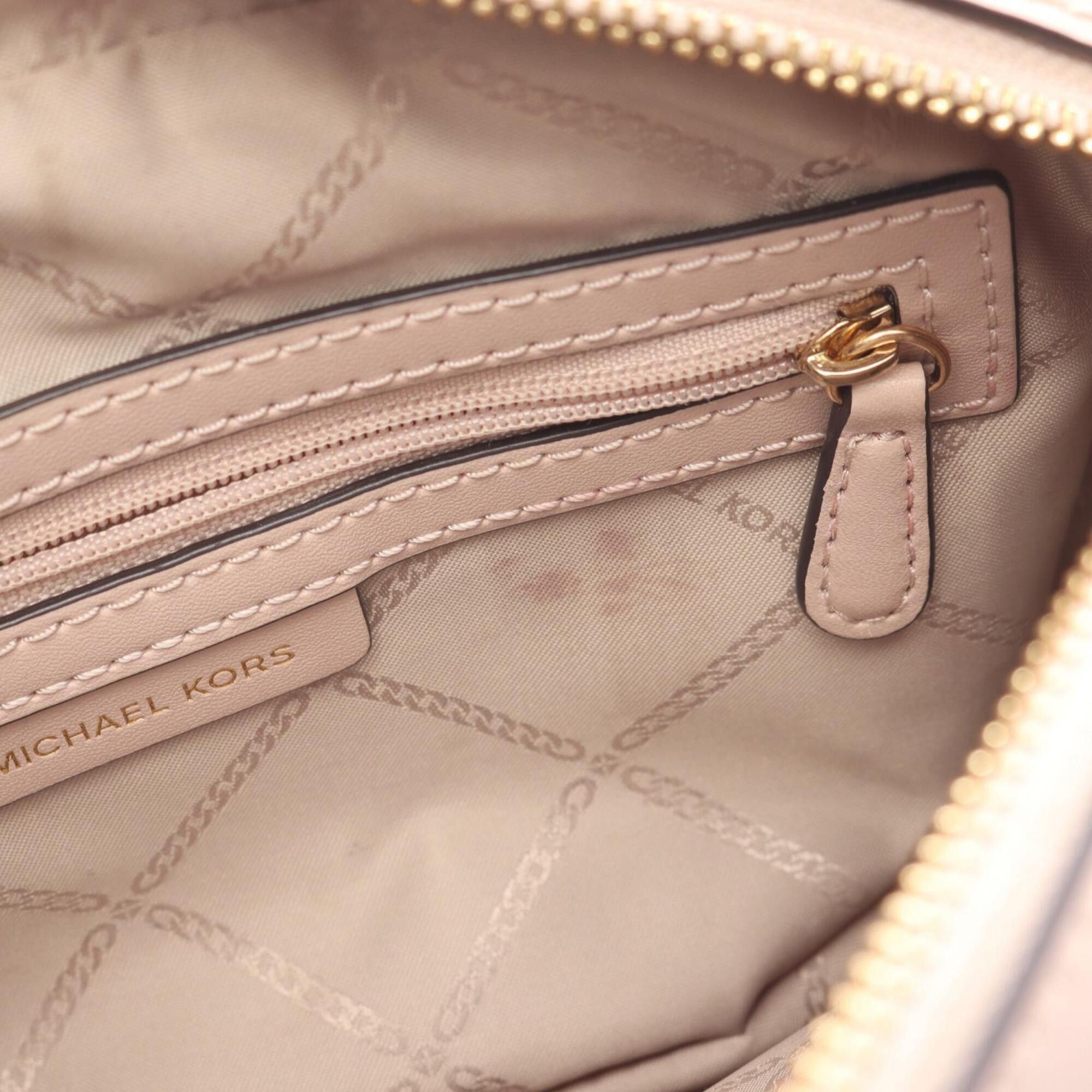 Michael Kors Michael Kors GINNY Medium Shoulder Bag/Handbag, Coated Canvas and Leather, Women's, Brown/Pink, 32F8GF5M2B Size ONE SIZE - 5 Thumbnail