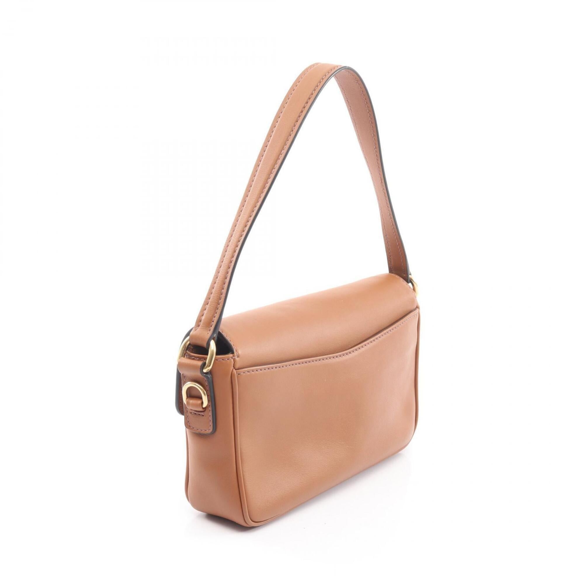 Miu Miu Miu Miu Miu CRM FINE CALF Penny 2-Way Handbag, Leather, Women's, Brown, 5BD270 Size ONE SIZE - 2 Thumbnail