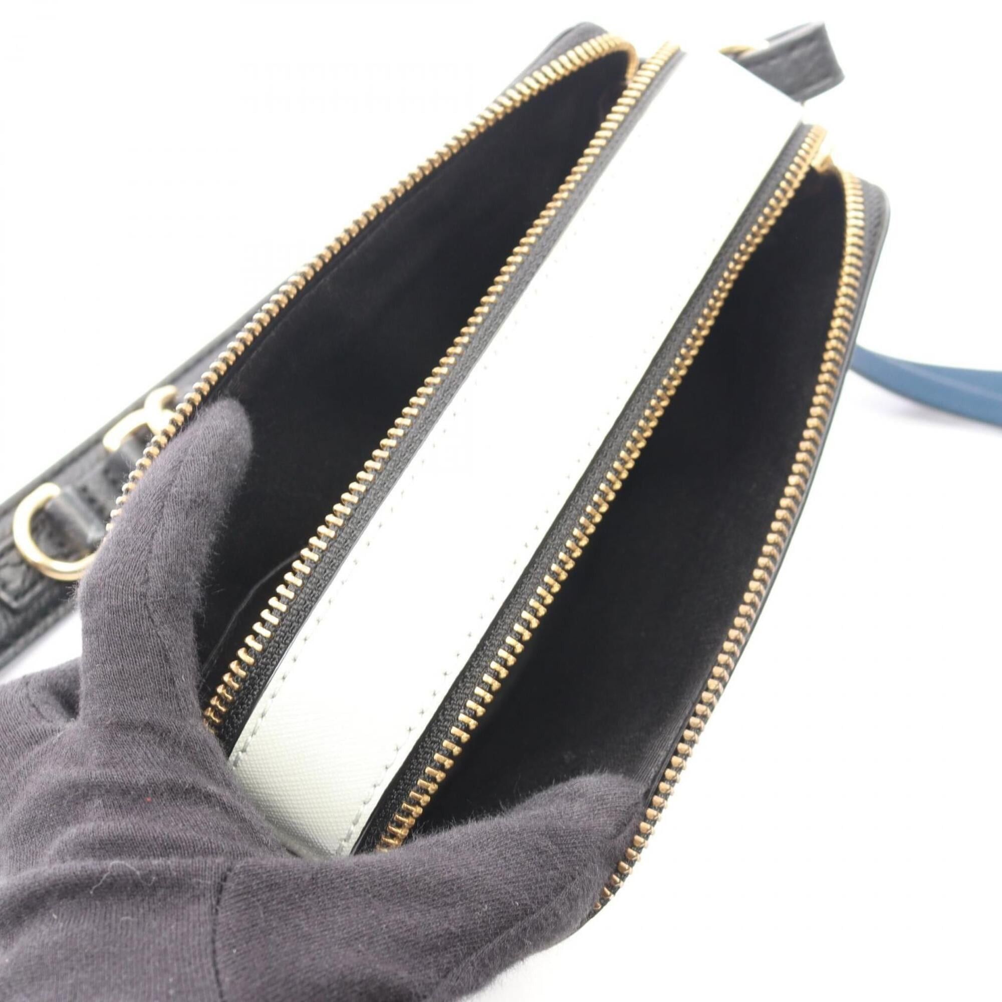 Marc Jacobs Marc Jacobs Snapshot Shoulder Bag/Handbag, Leather, Women's, Navy, Black, Gray Size ONE SIZE - 3 Thumbnail