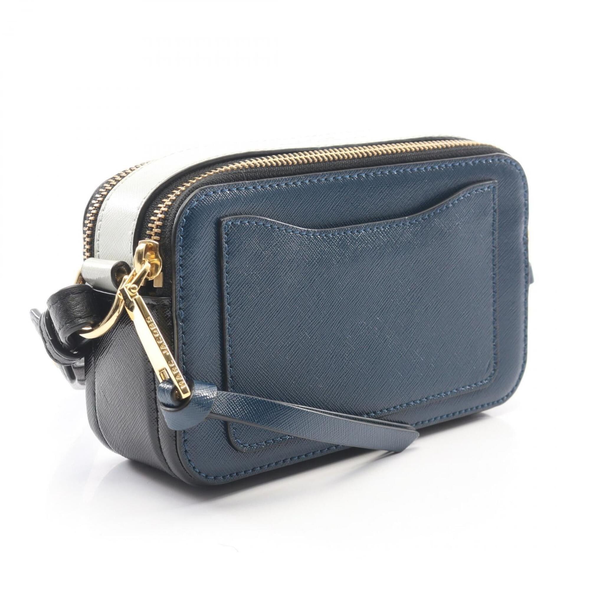 Marc Jacobs Marc Jacobs Snapshot Shoulder Bag/Handbag, Leather, Women's, Navy, Black, Gray Size ONE SIZE - 2 Thumbnail