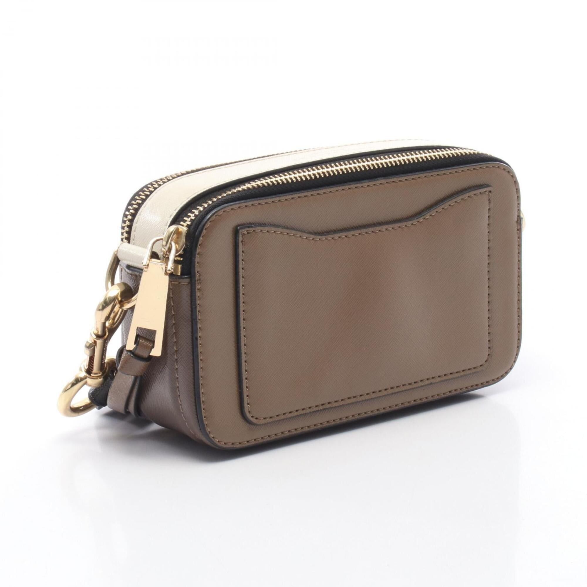 Marc Jacobs Marc Jacobs Snapshot Shoulder Bag/Handbag, Leather, Women's, Gray/Ivory, M0014146 Size ONE SIZE - 2 Thumbnail