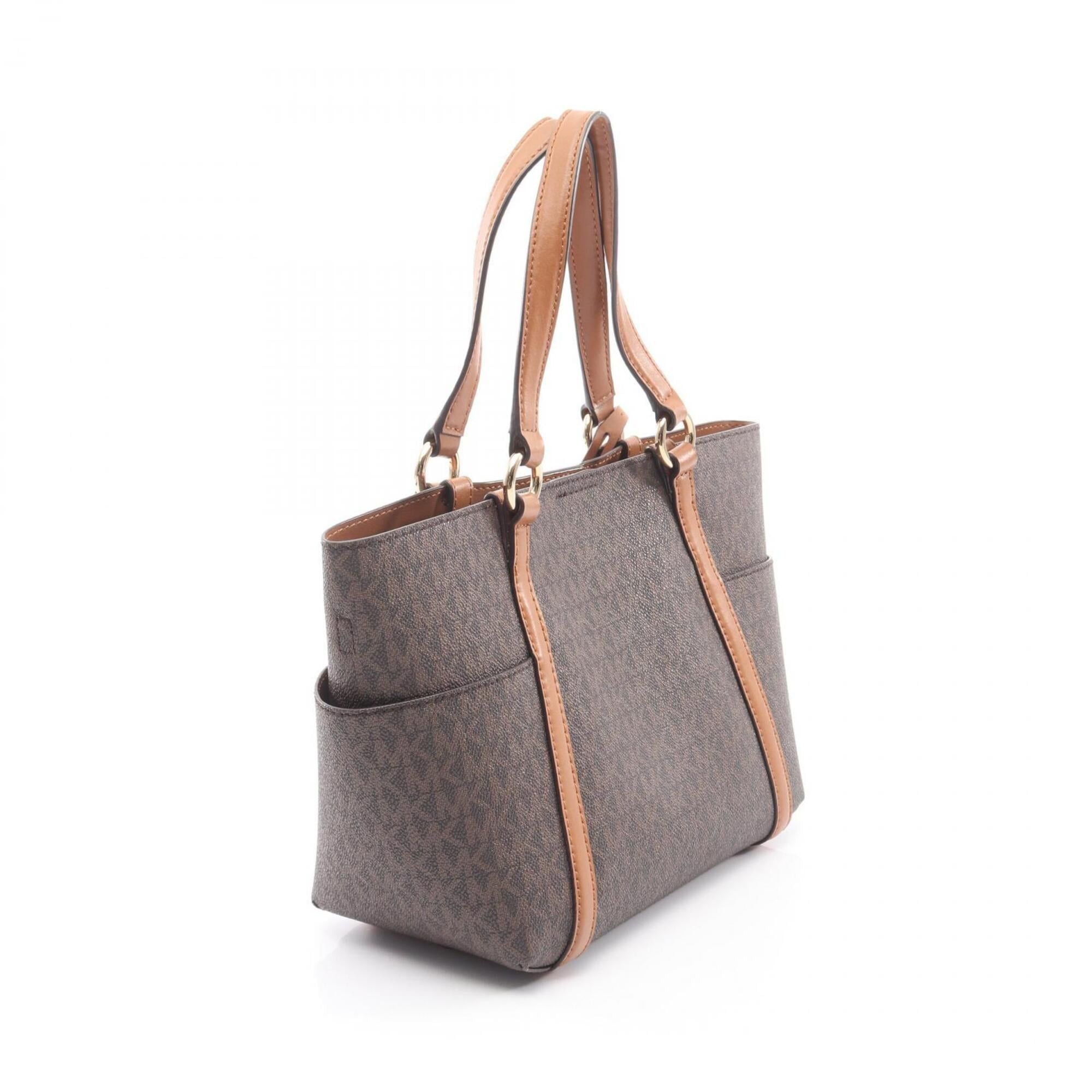 Michael Kors Michael Kors Sullivan Small 2-Way Handbag, Coated Canvas Leather, Women's, Brown, 30T0GNXT0B Size ONE SIZE - 2 Thumbnail