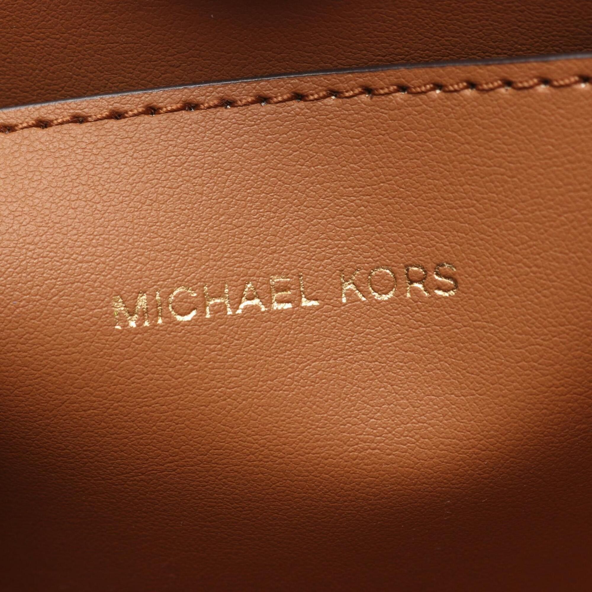 Michael Kors Michael Kors Sullivan Small 2-Way Handbag, Coated Canvas Leather, Women's, Brown, 30T0GNXT0B Size ONE SIZE - 4 Thumbnail