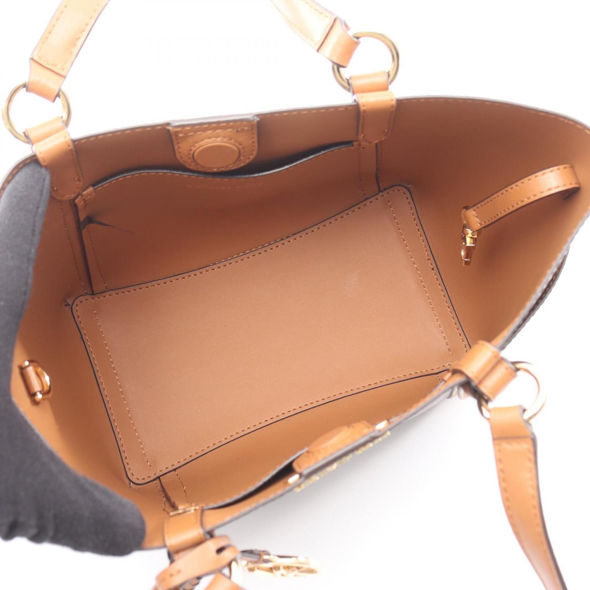 Michael Kors Michael Kors Sullivan Small 2-Way Handbag, Coated Canvas Leather, Women's, Brown, 30T0GNXT0B Size ONE SIZE - 3 Thumbnail