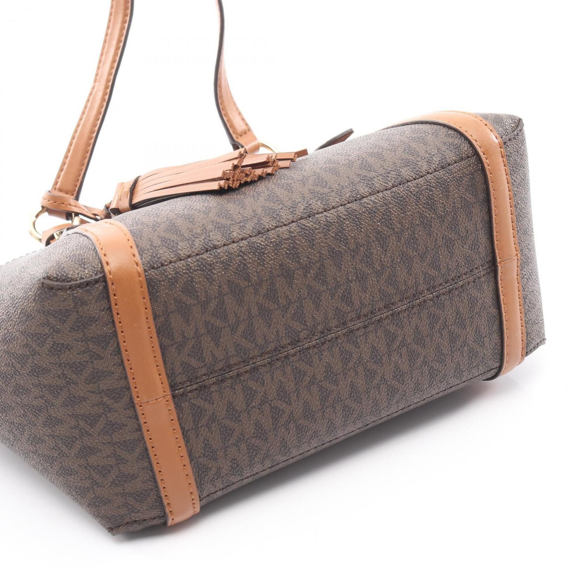 Michael Kors Michael Kors Sullivan Small 2-Way Handbag, Coated Canvas Leather, Women's, Brown, 30T0GNXT0B Size ONE SIZE - 6 Thumbnail