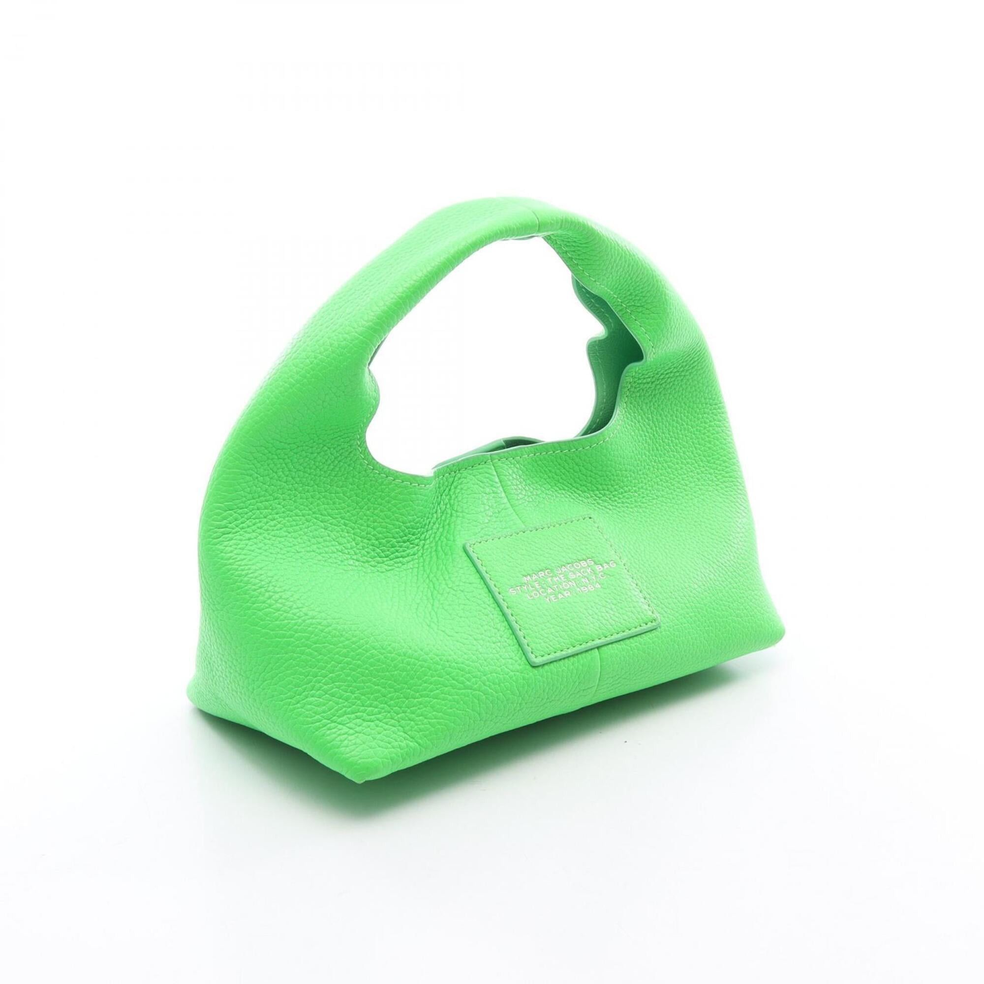 Marc Jacobs Marc Jacobs THE LEATHER SACK BAG MINI - Leather handbag, mini women's, green. Size ONE SIZE - 2 Thumbnail