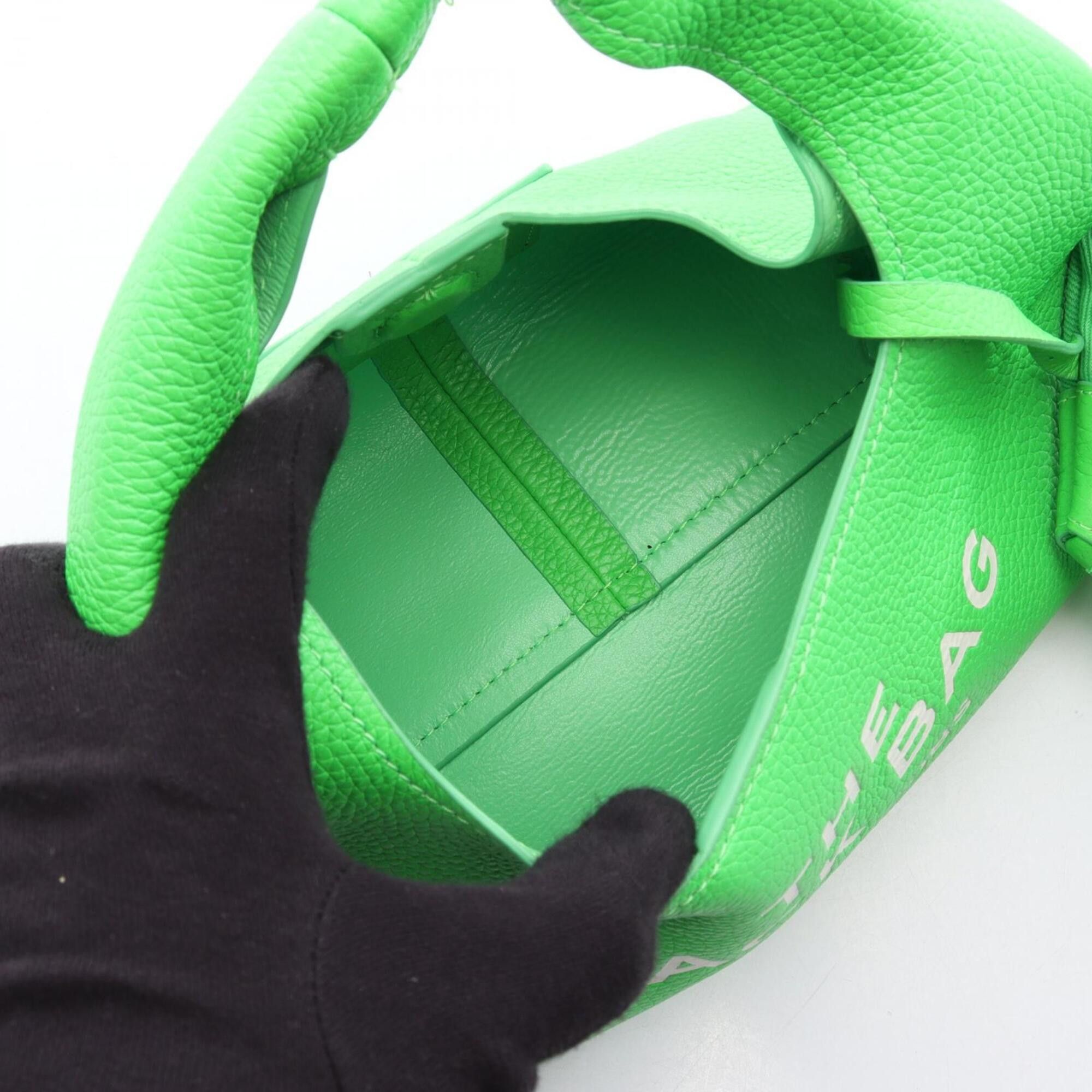 Marc Jacobs Marc Jacobs THE LEATHER SACK BAG MINI - Leather handbag, mini women's, green. Size ONE SIZE - 3 Thumbnail