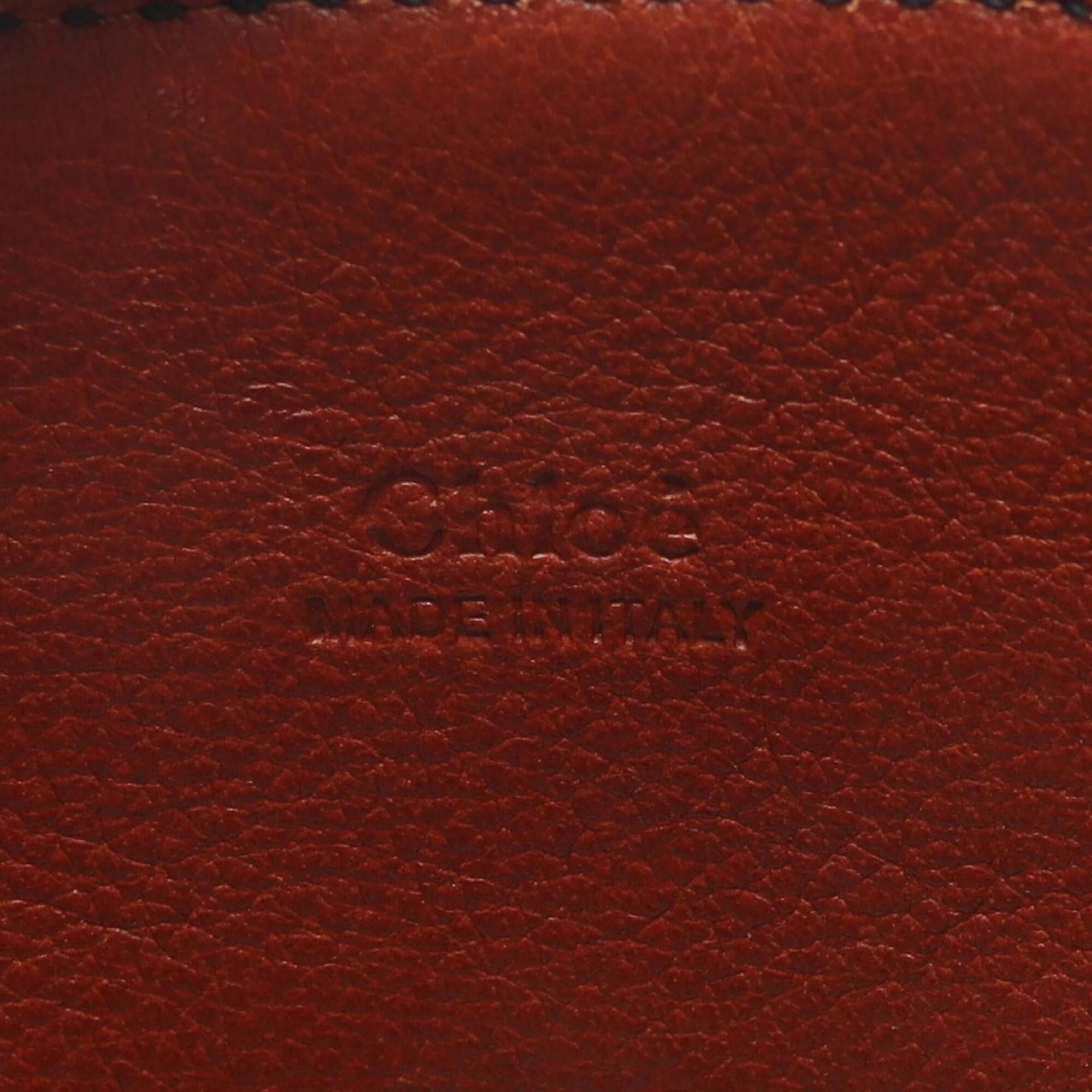 Chloe Chloé Chloe Edith 2-way handbag, leather and cotton, women's, brown white. Size ONE SIZE - 4 Thumbnail
