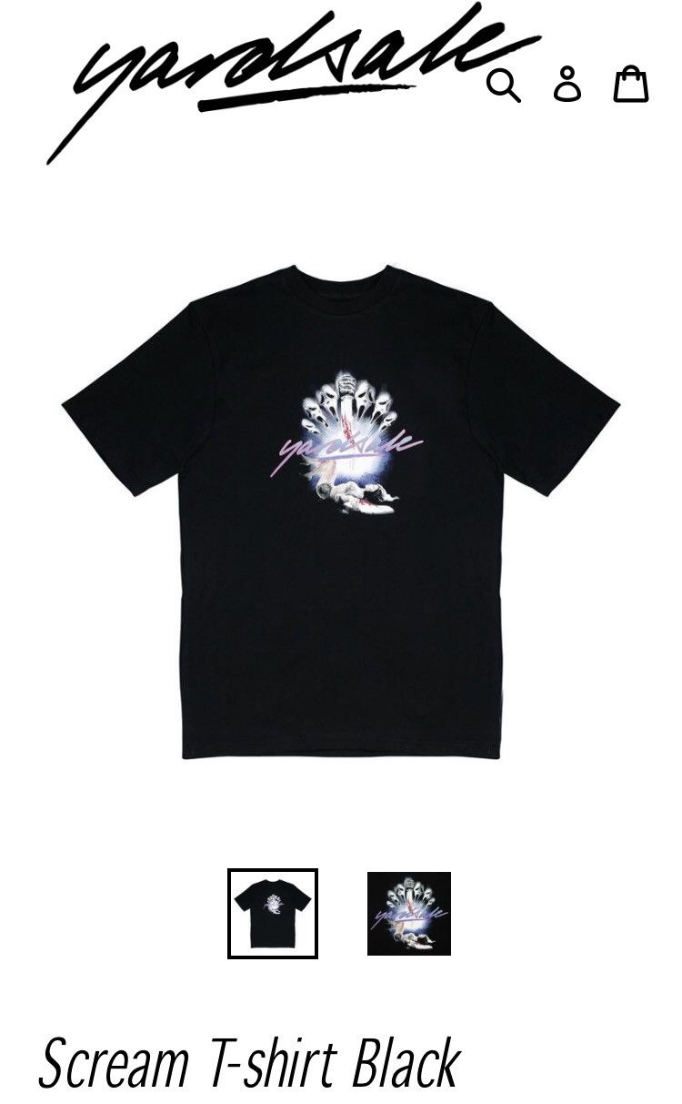 YARDSALE Yardsale Scream T-Shirt (black) | Grailed