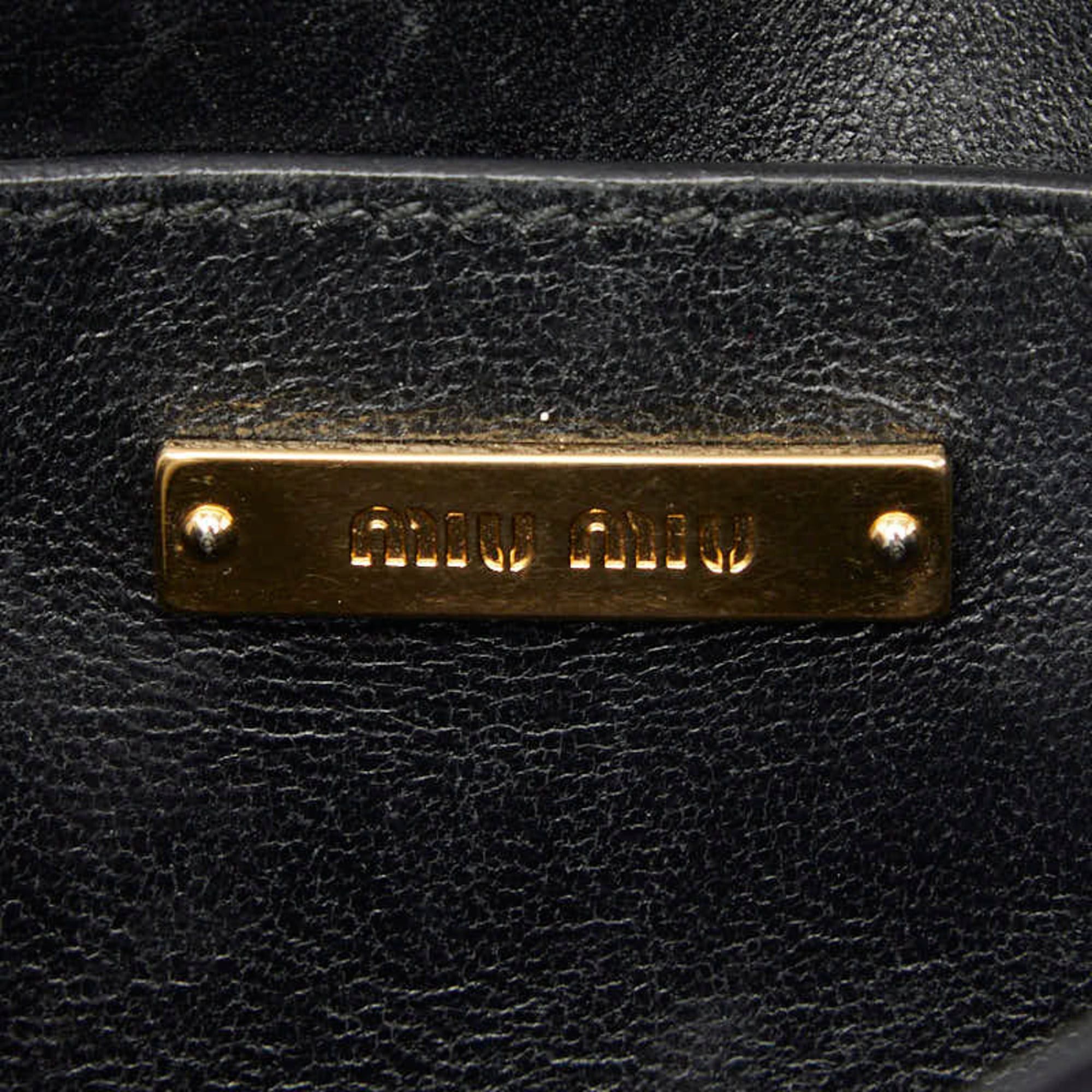 Miu Miu Miu Miu Miu Matelassé Bijou Crossbody Chain Shoulder Bag, Black Velvet Leather, Women's MIUMIU Size ONE SIZE - 9 Thumbnail