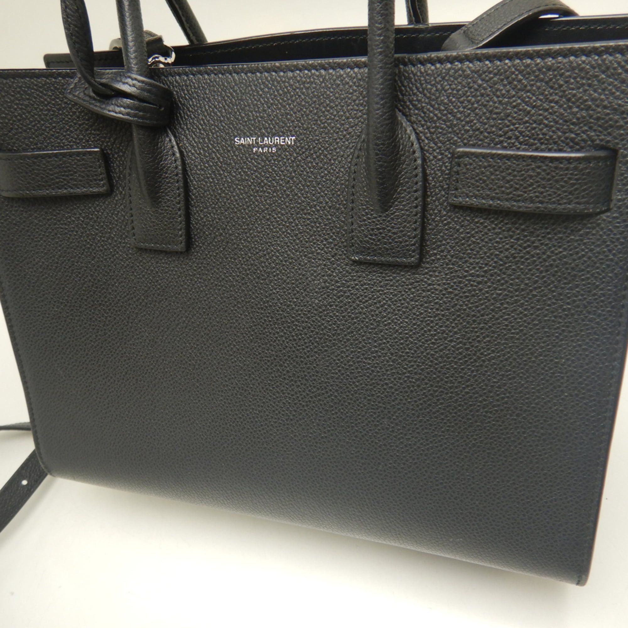 Yves Saint Laurent YVES SAINT LAURENT Sac de Jour Baby 421863 Handbag, Calfskin, Black, Women's 254275 Size ONE SIZE - 6 Thumbnail