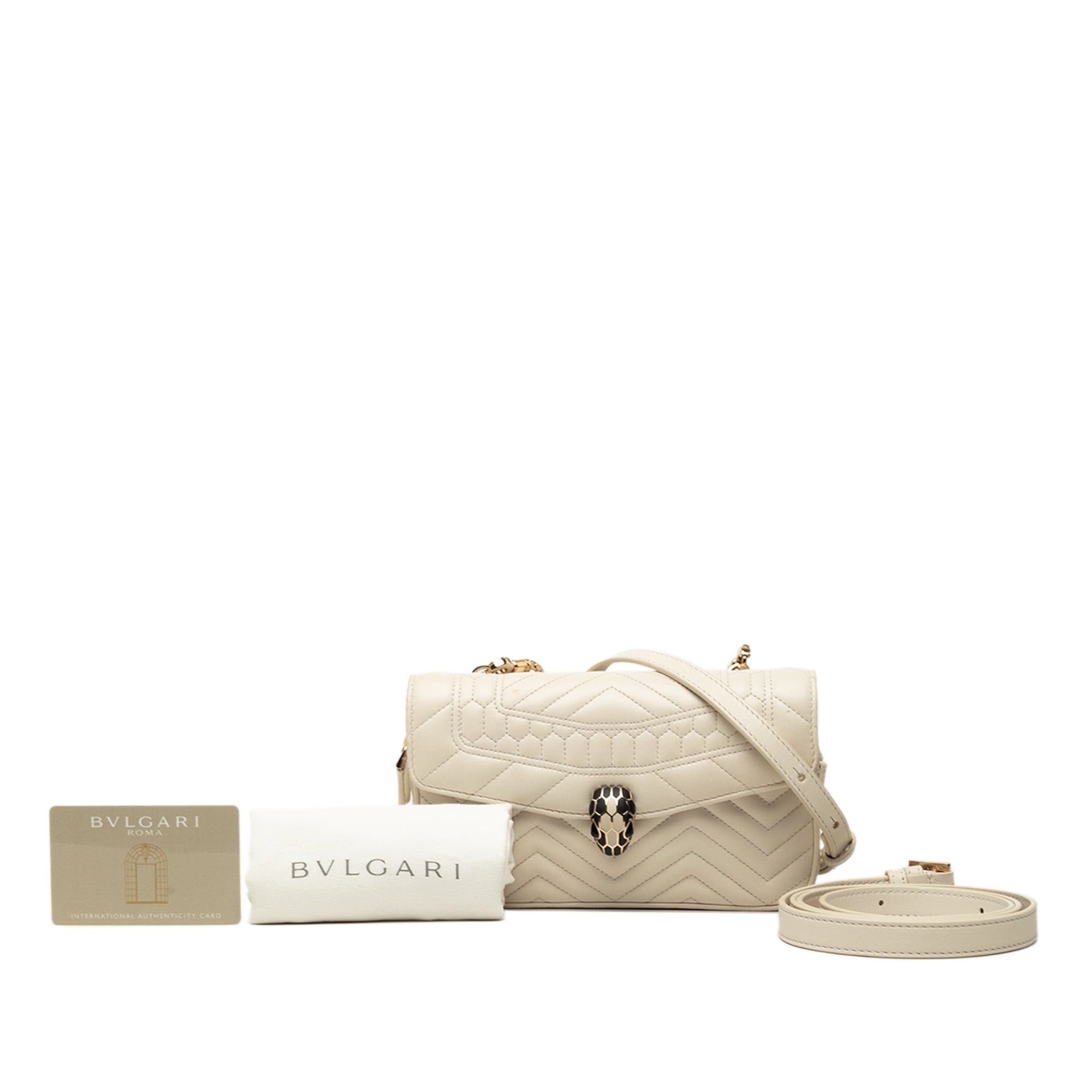 Bvlgari Quilted Calfskin Serpenti Forever Convertible Belt Bag Size ONE SIZE - 7 Thumbnail