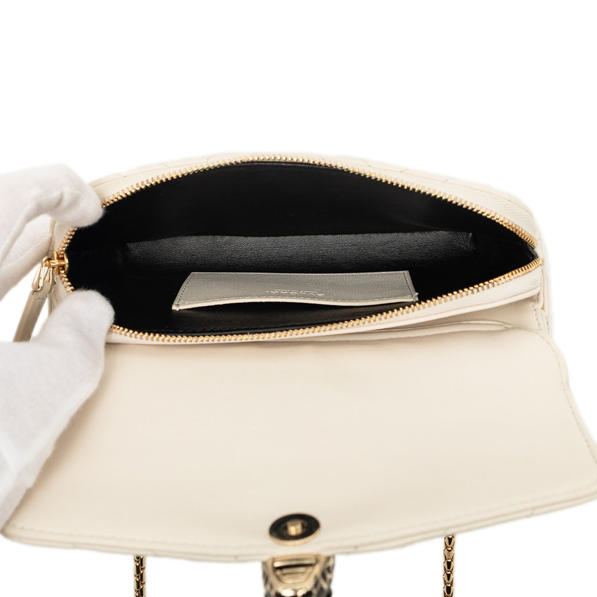 Bvlgari Quilted Calfskin Serpenti Forever Convertible Belt Bag Size ONE SIZE - 4 Thumbnail