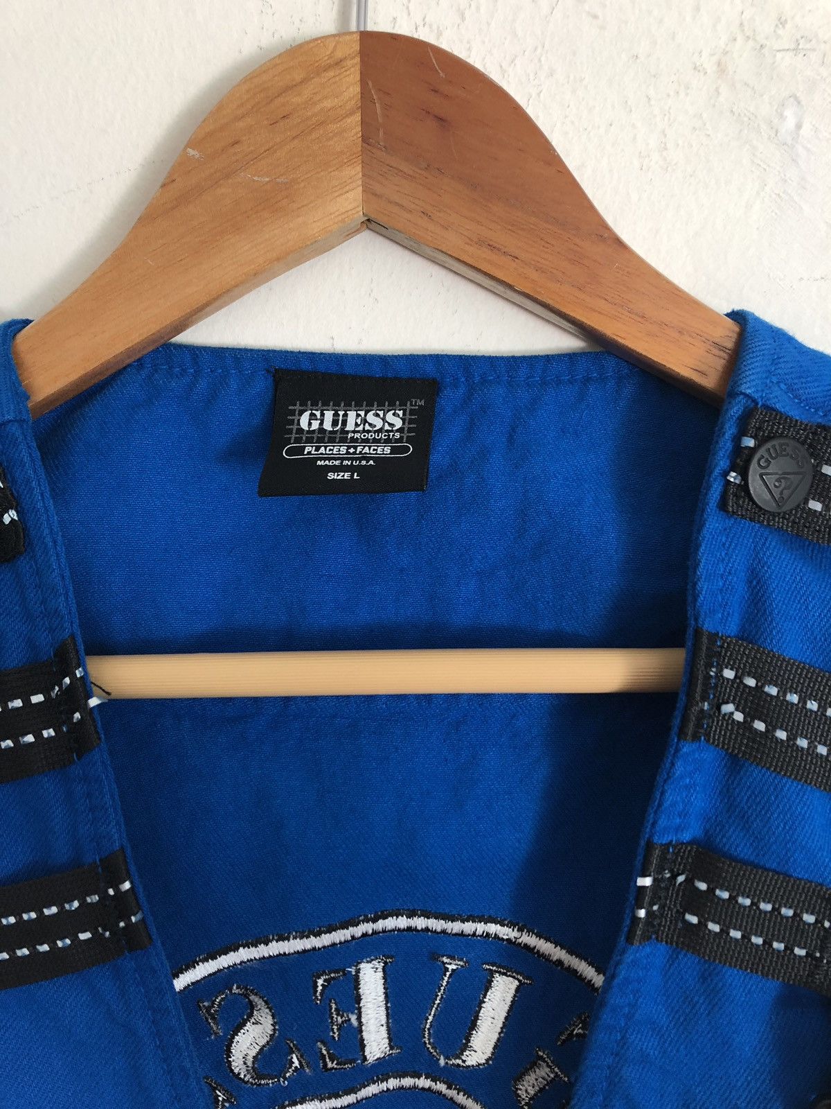 Guess × Places + Faces Guess Places + Faces Blue Vest Complex Con Exclusive Size US L / EU 52-54 / 3 - 5 Thumbnail