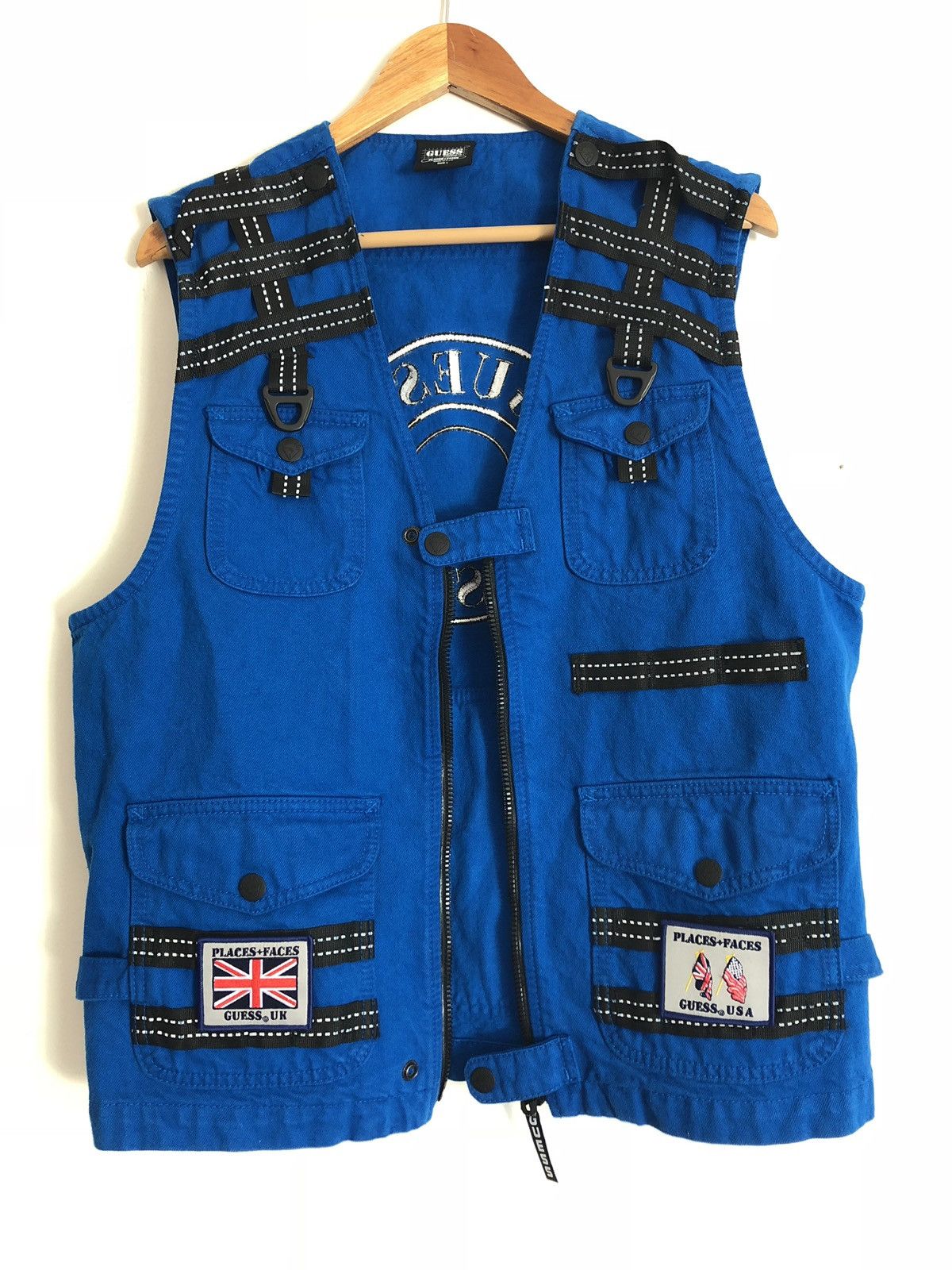 Guess × Places + Faces Guess Places + Faces Blue Vest Complex Con Exclusive Size US L / EU 52-54 / 3 - 4 Thumbnail