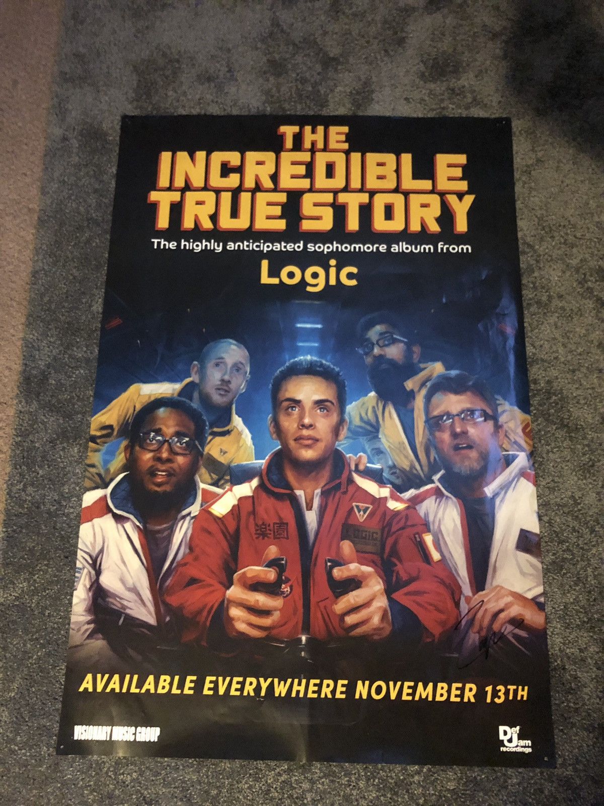 Logic signed poster