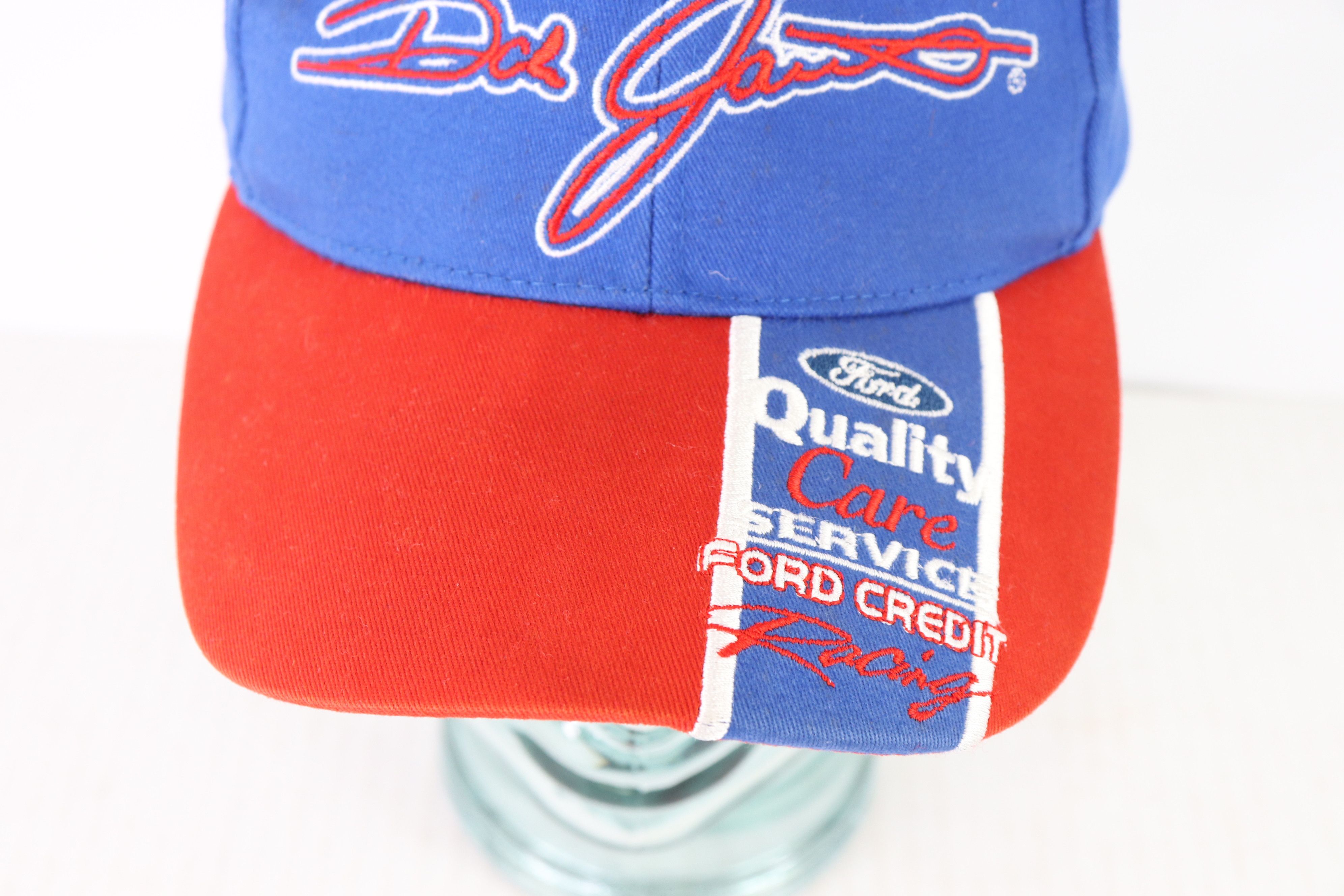 NASCAR × Vintage Vintage 90s NASCAR Dale Jarrett Ford Motor Co Racing Hat Size ONE SIZE - 3 Thumbnail