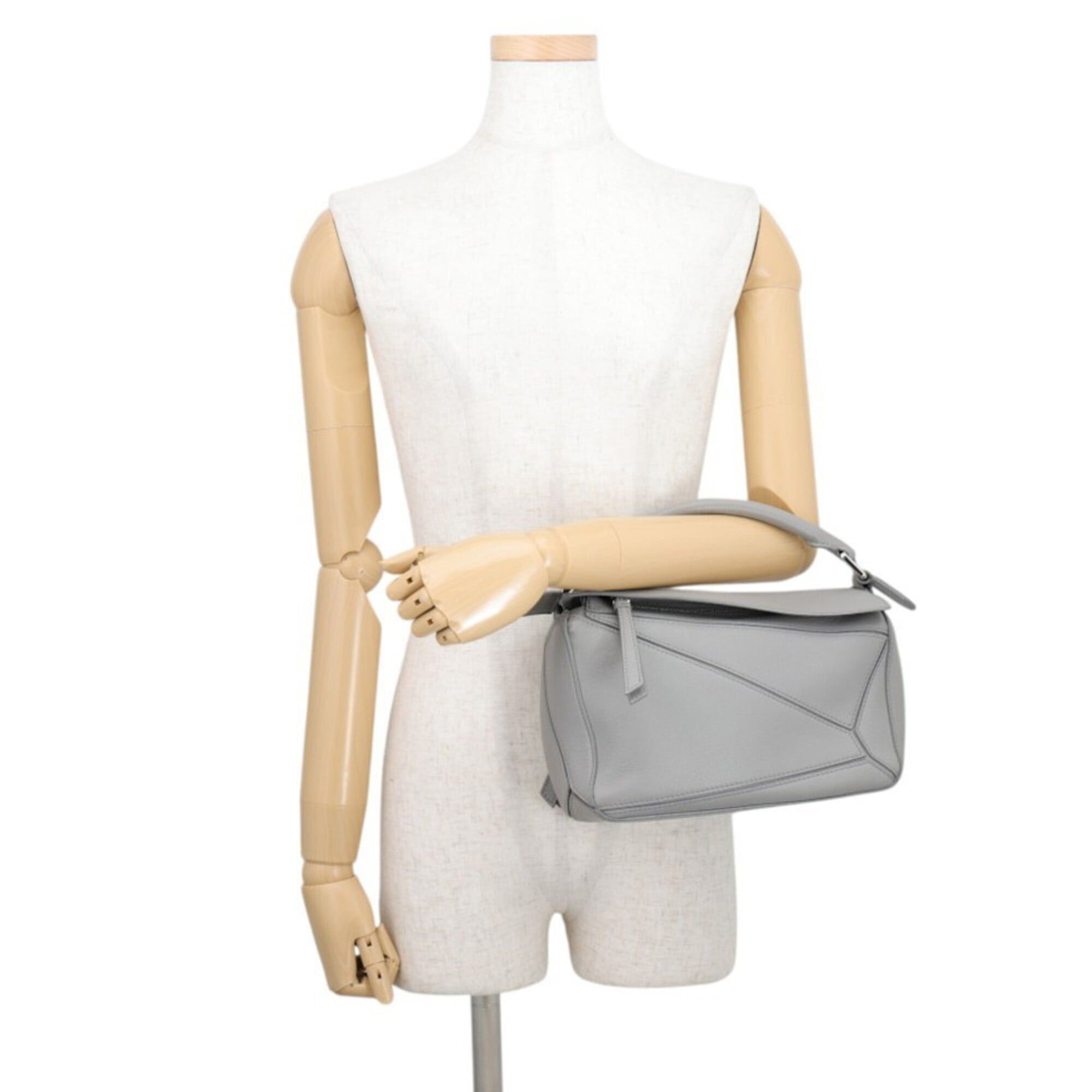 Loewe Loewe Puzzle Bag Small Leather Handbag 322.30.S21 LOEWE 2-way bag handbag Size ONE SIZE - 4 Thumbnail