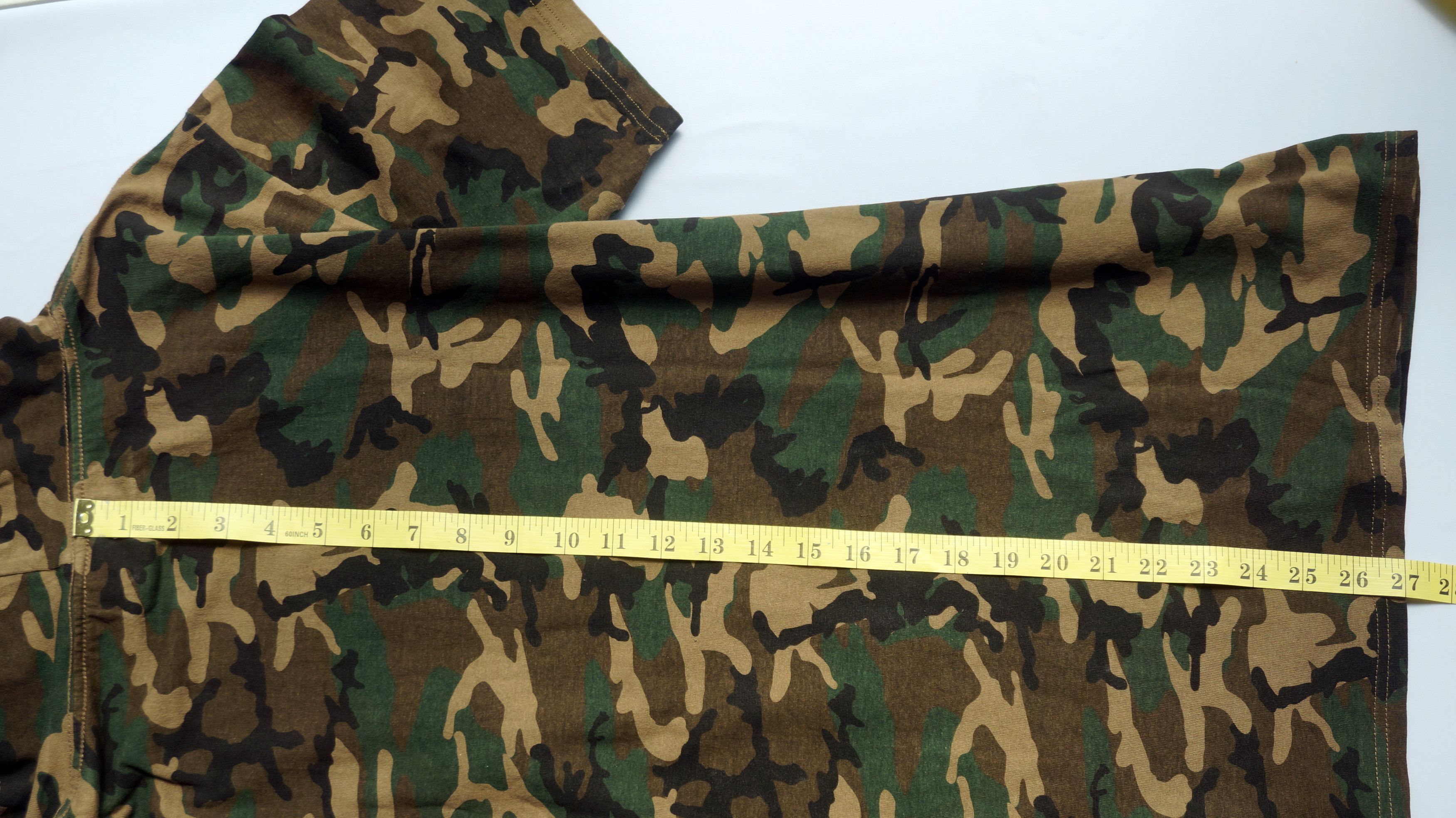 Japanese Brand JAPANESE BRAND - SPINNS Harajuku Camo Short Sleeve Hoodie Size US L / EU 52-54 / 3 - 10 Thumbnail