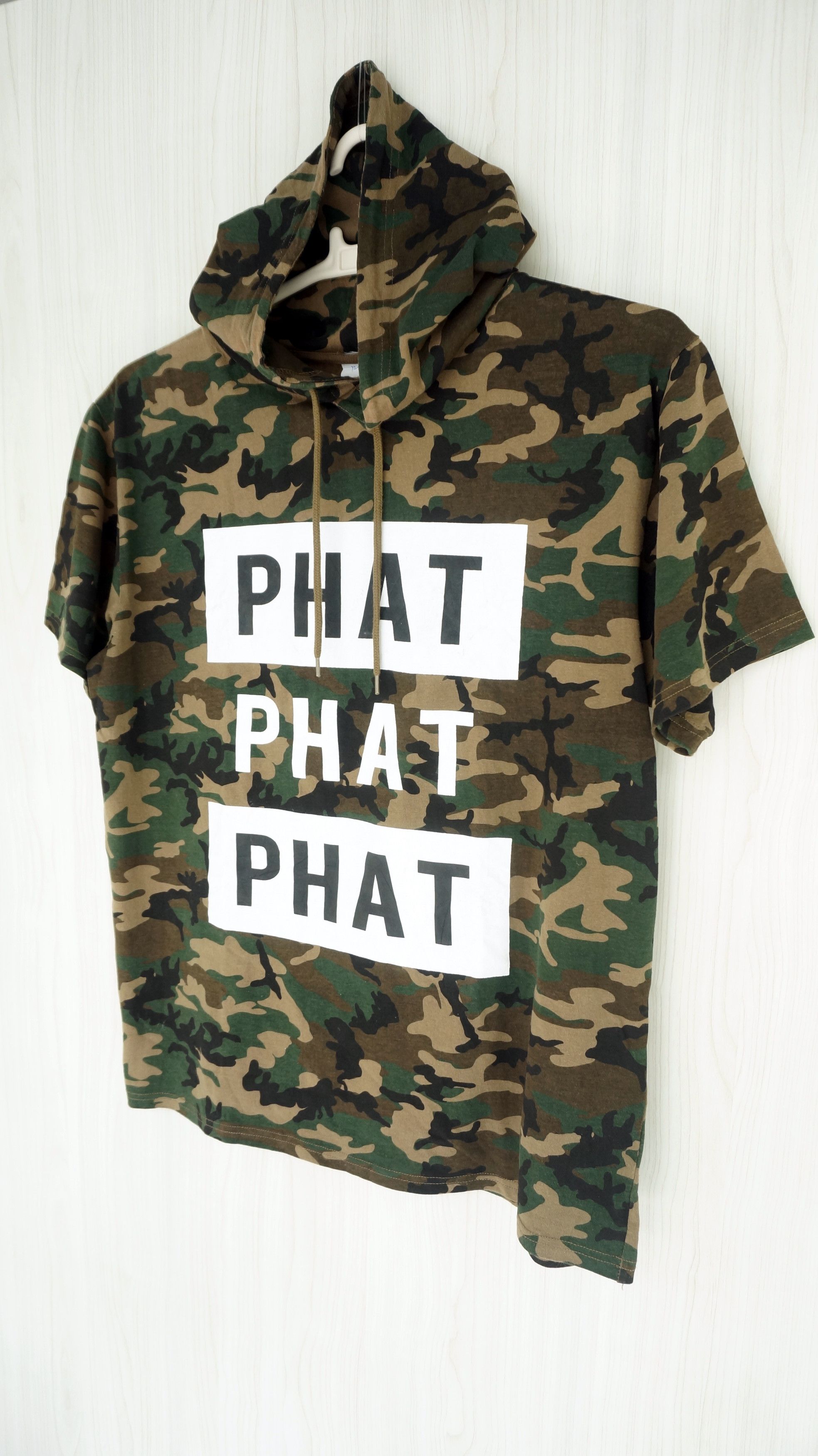 Japanese Brand JAPANESE BRAND - SPINNS Harajuku Camo Short Sleeve Hoodie Size US L / EU 52-54 / 3 - 2 Thumbnail