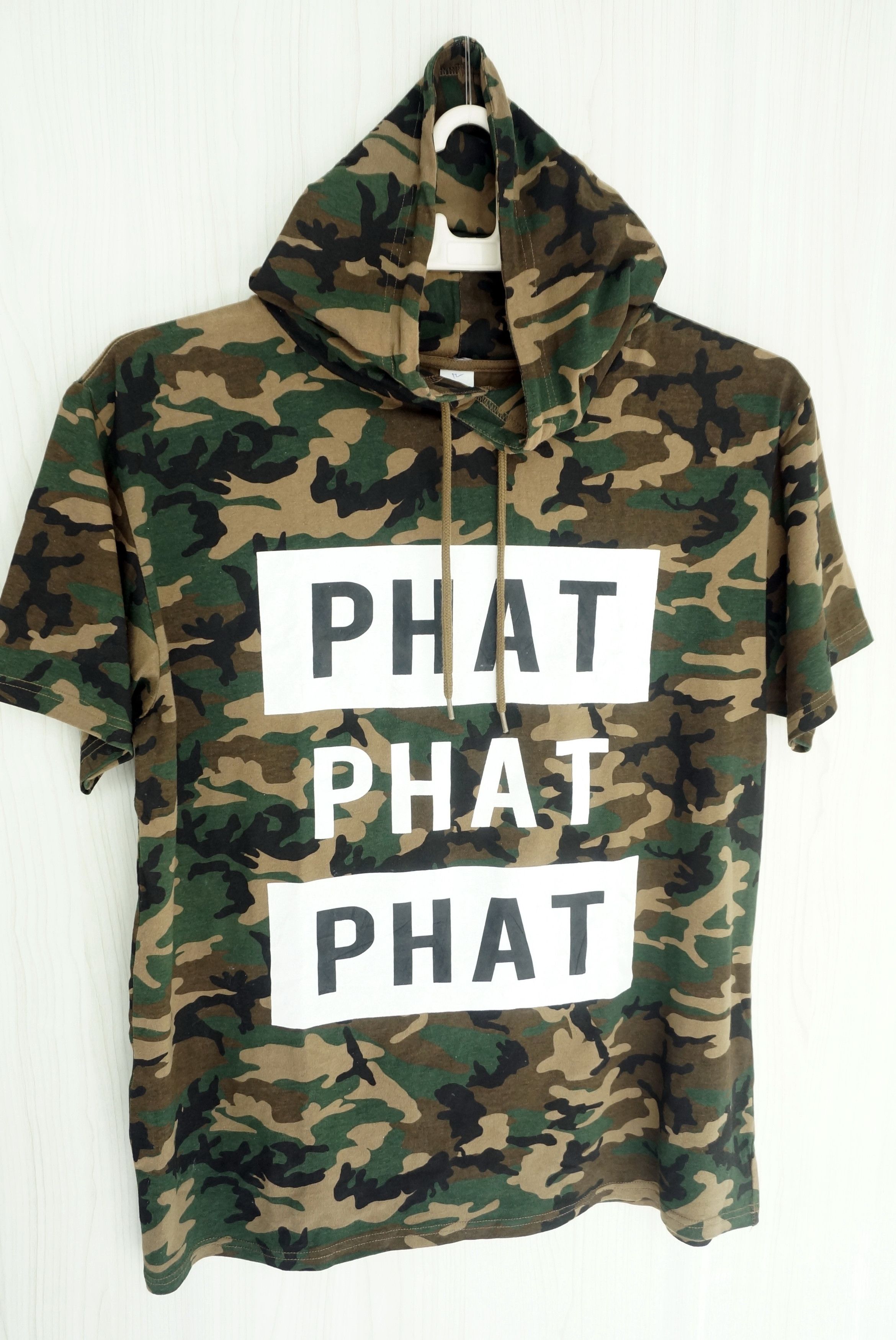 Japanese Brand JAPANESE BRAND - SPINNS Harajuku Camo Short Sleeve Hoodie Size US L / EU 52-54 / 3 - 1 Thumbnail