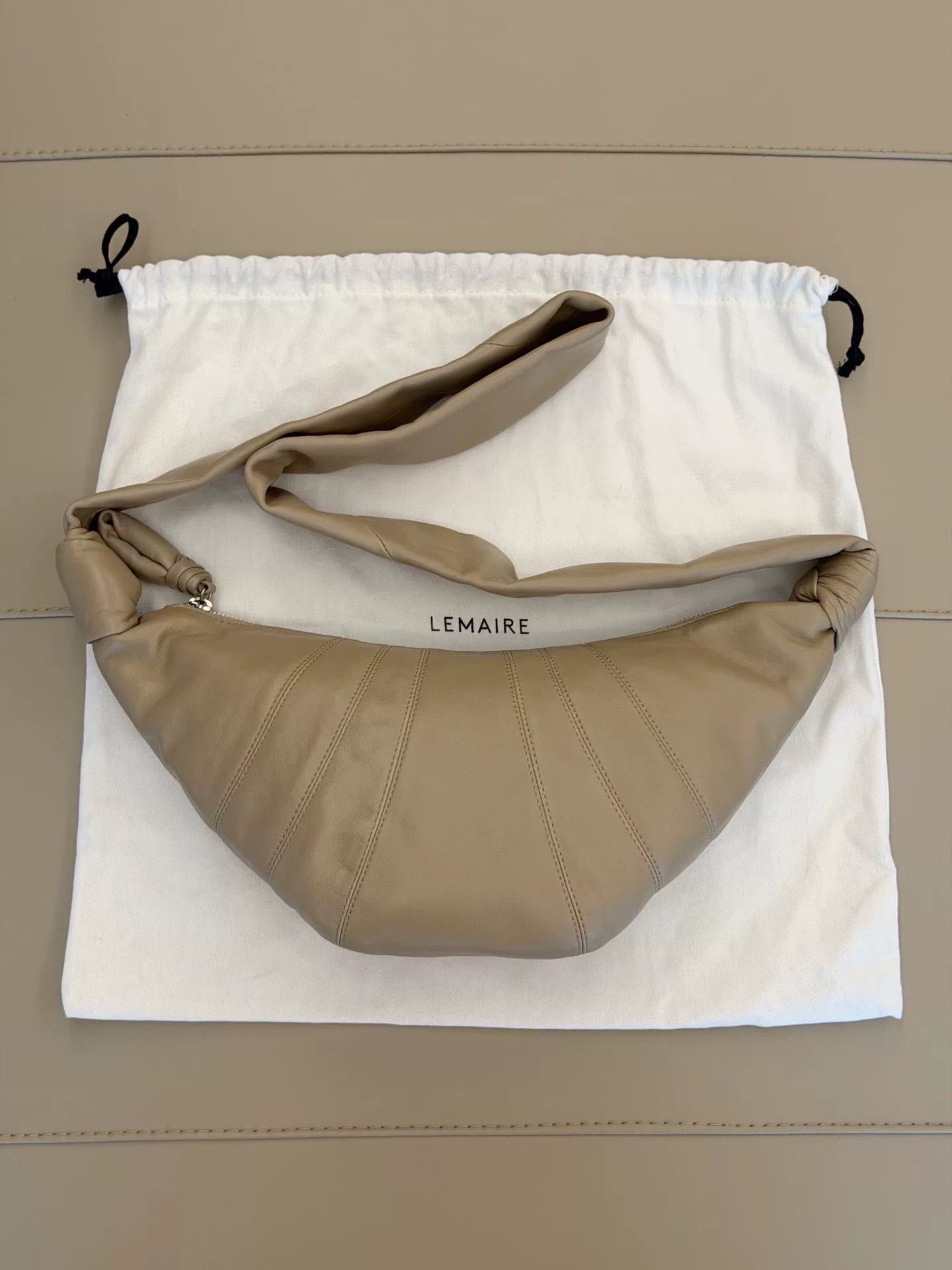 Lemaire Lemaire Small Croissant Leather Shoulder Bag Size ONE SIZE - 2 Thumbnail