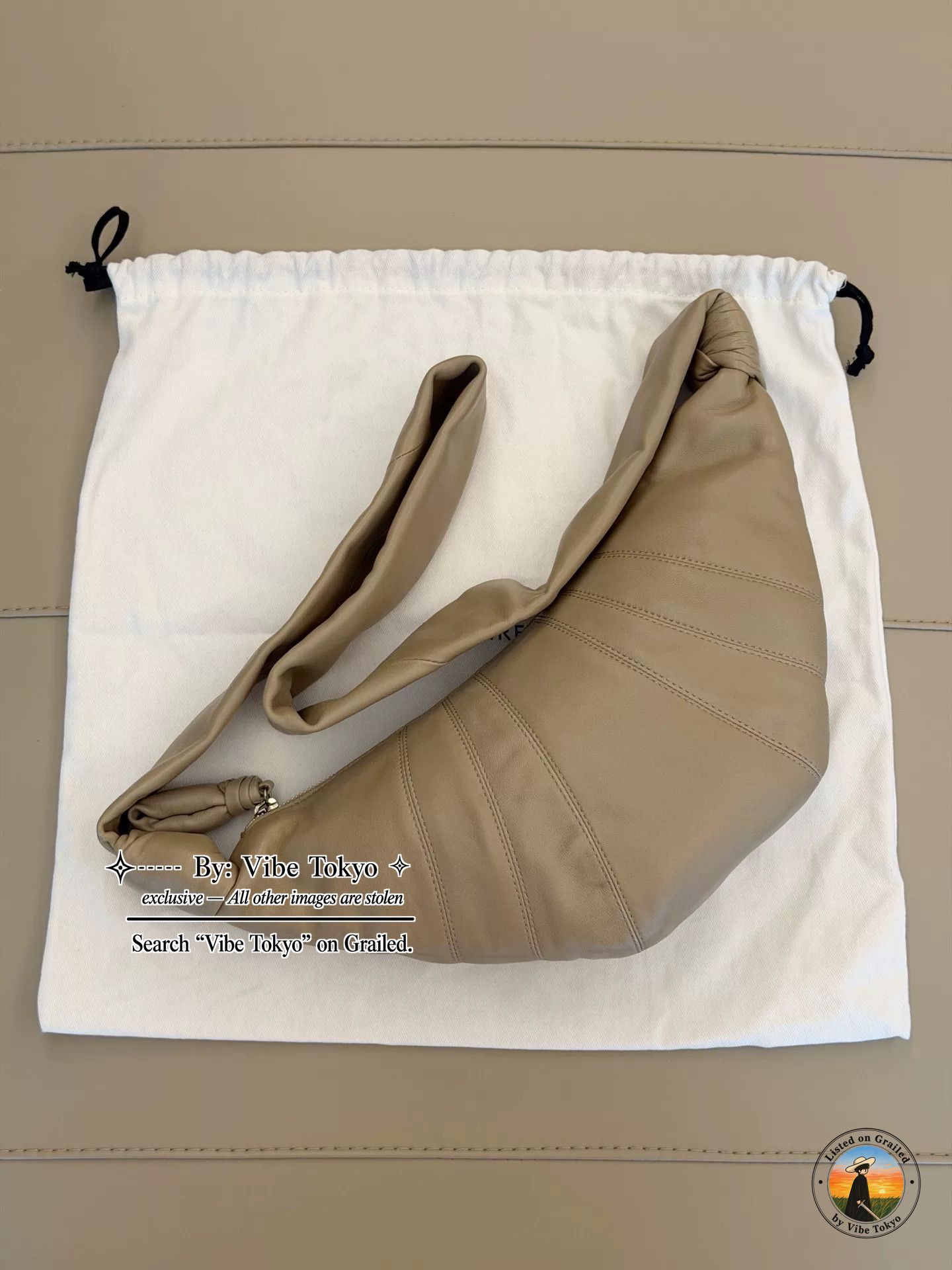 Lemaire Lemaire Small Croissant Leather Shoulder Bag Size ONE SIZE - 3 Thumbnail