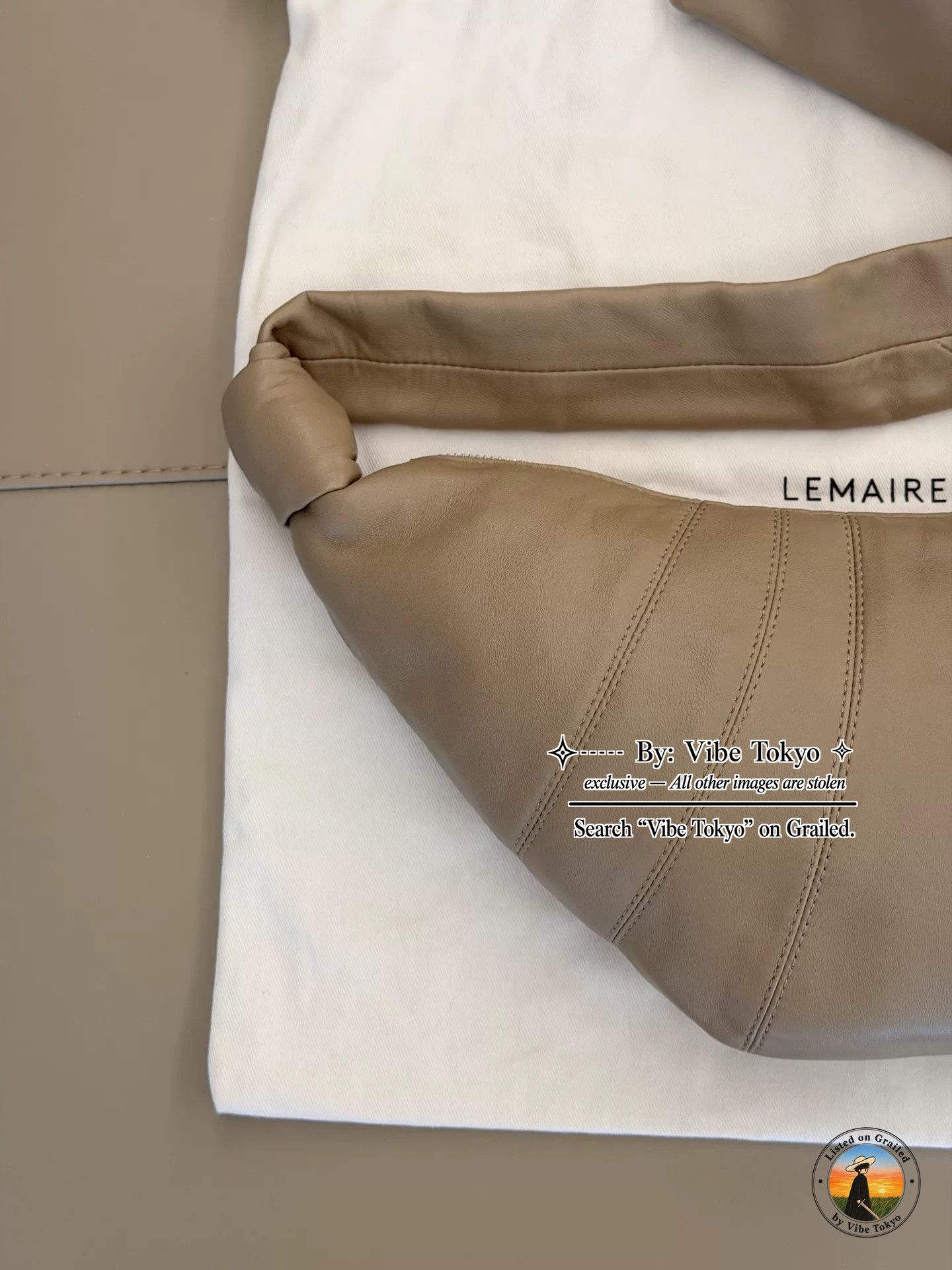 Lemaire Lemaire Small Croissant Leather Shoulder Bag Size ONE SIZE - 5 Thumbnail